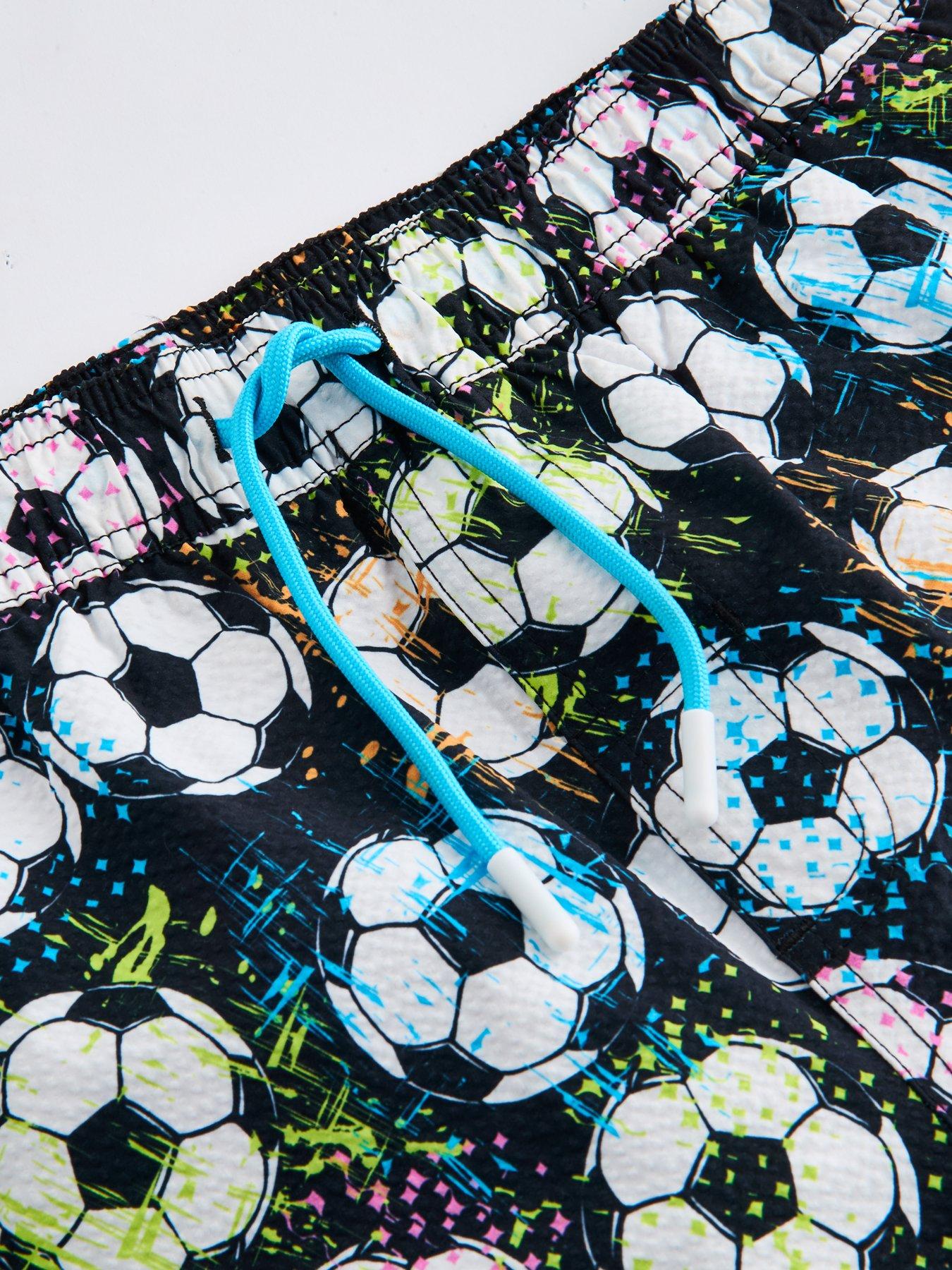 Image 3 of 4 of The Very Collection Boys Football Print Swim Shorts - Multi