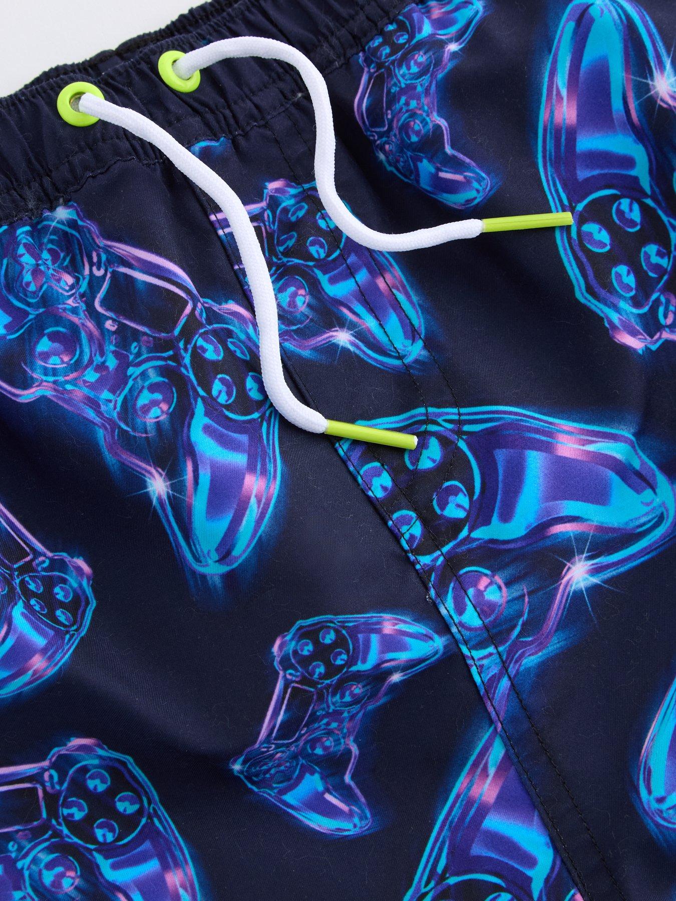 Image 3 of 4 of The Very Collection Boys Gaming Swim Shorts - Multi