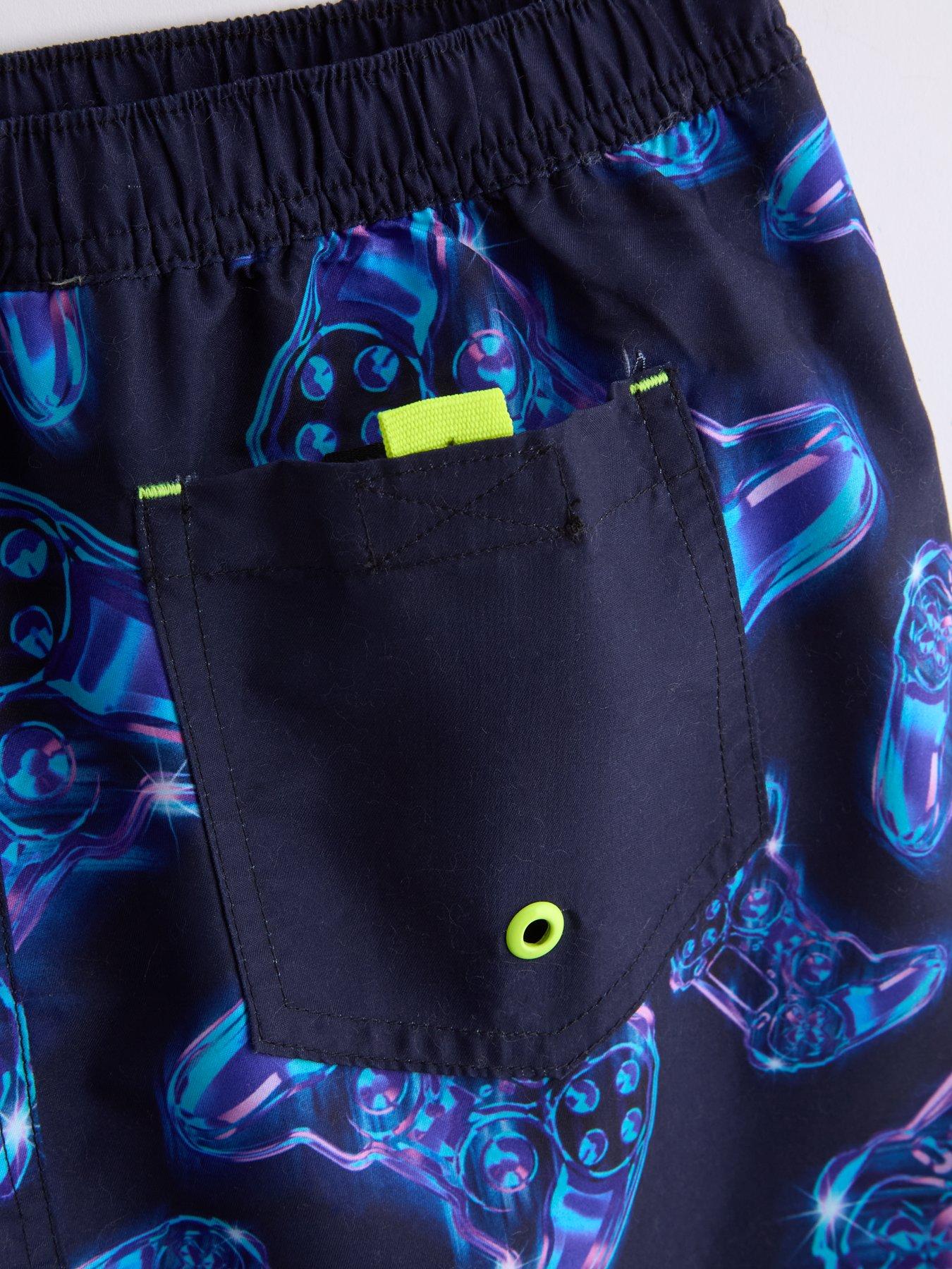 Image 4 of 4 of The Very Collection Boys Gaming Swim Shorts - Multi