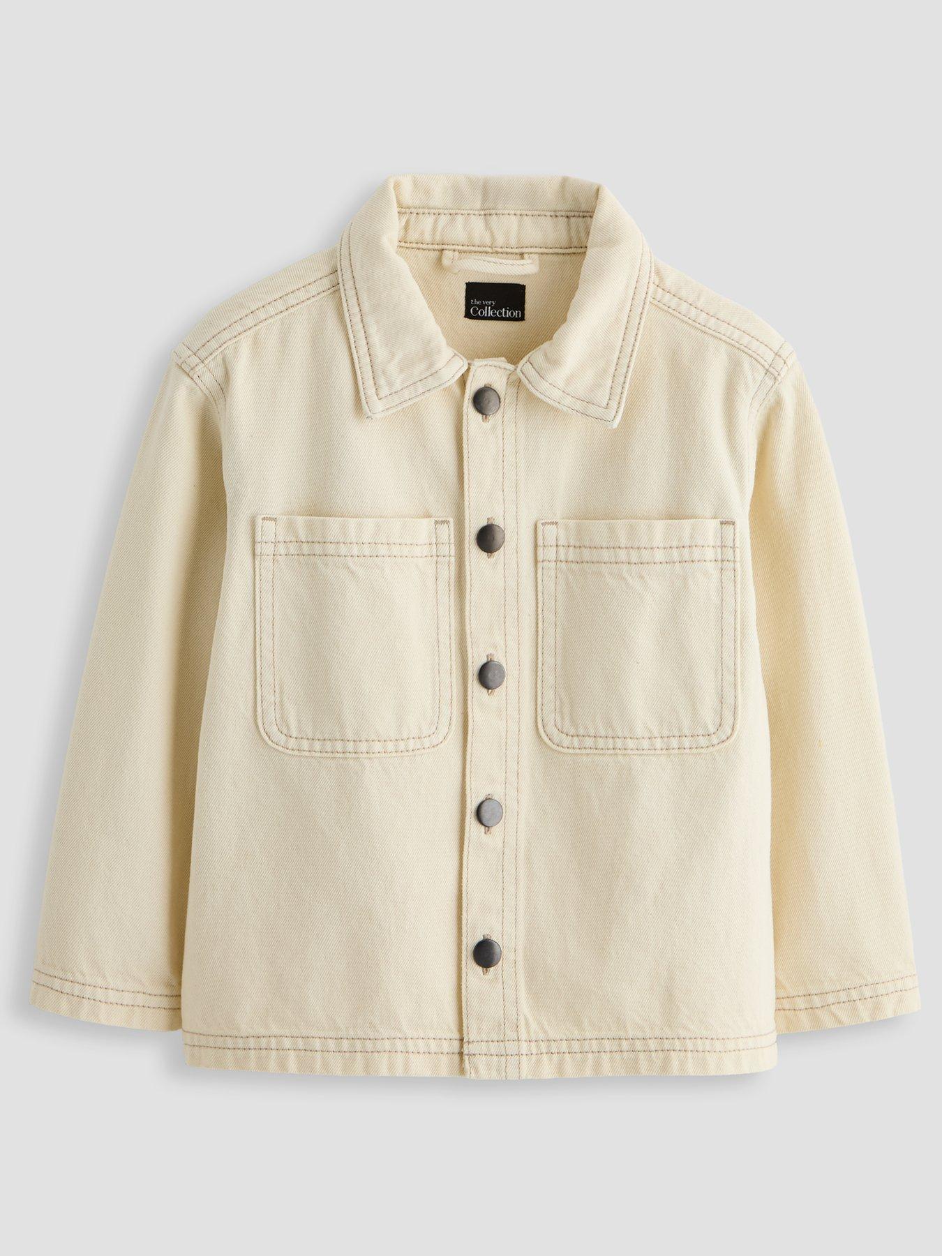 Image 1 of 4 of The Very Collection Boys Button Up Jacket - White