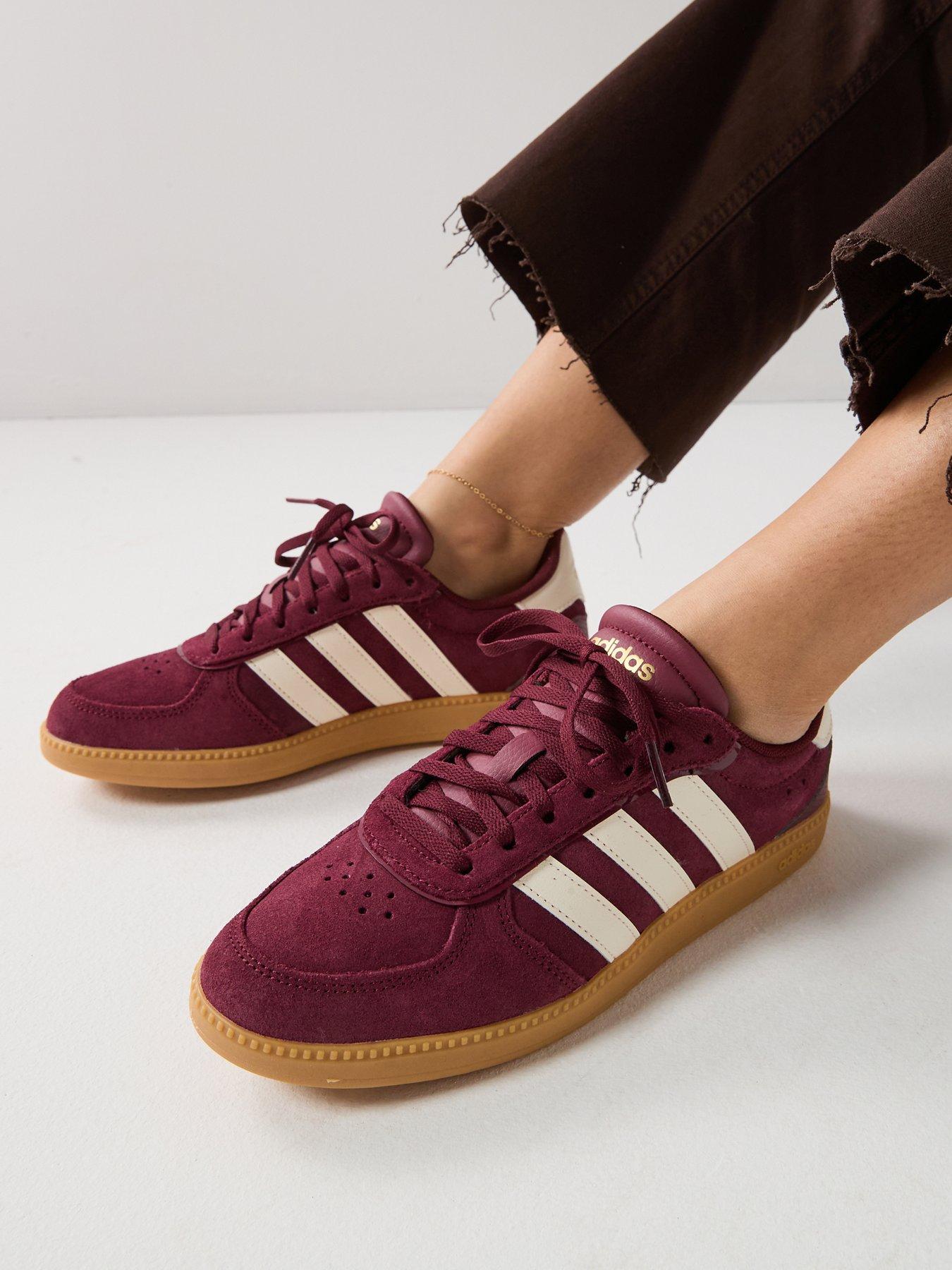 adidas Originals: Unisex Breaknet Sleek Trainers - Burgundy/White/Gum