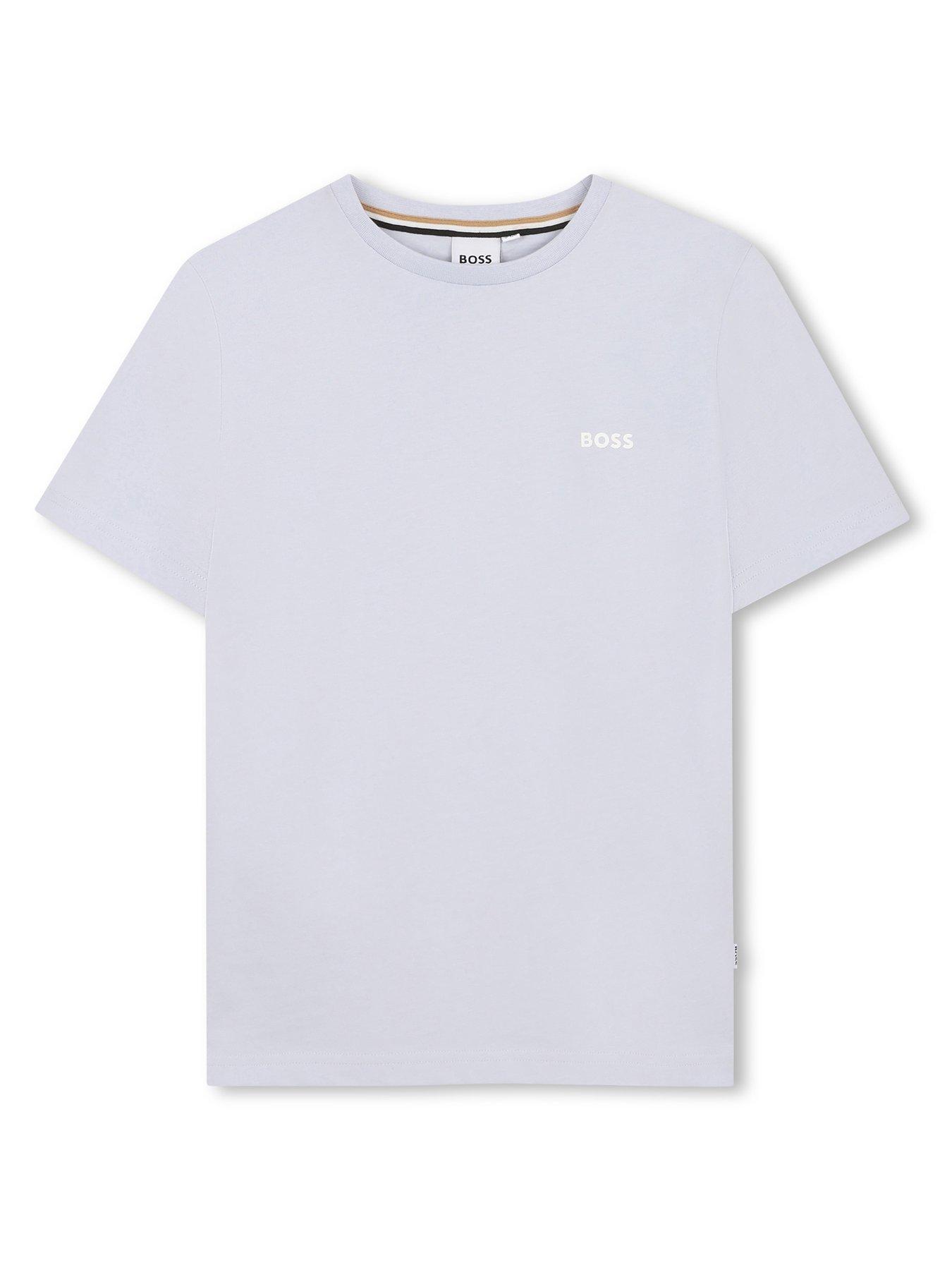 BOSS Boys 2 Pack Short Sleeve T-Shirts - White
