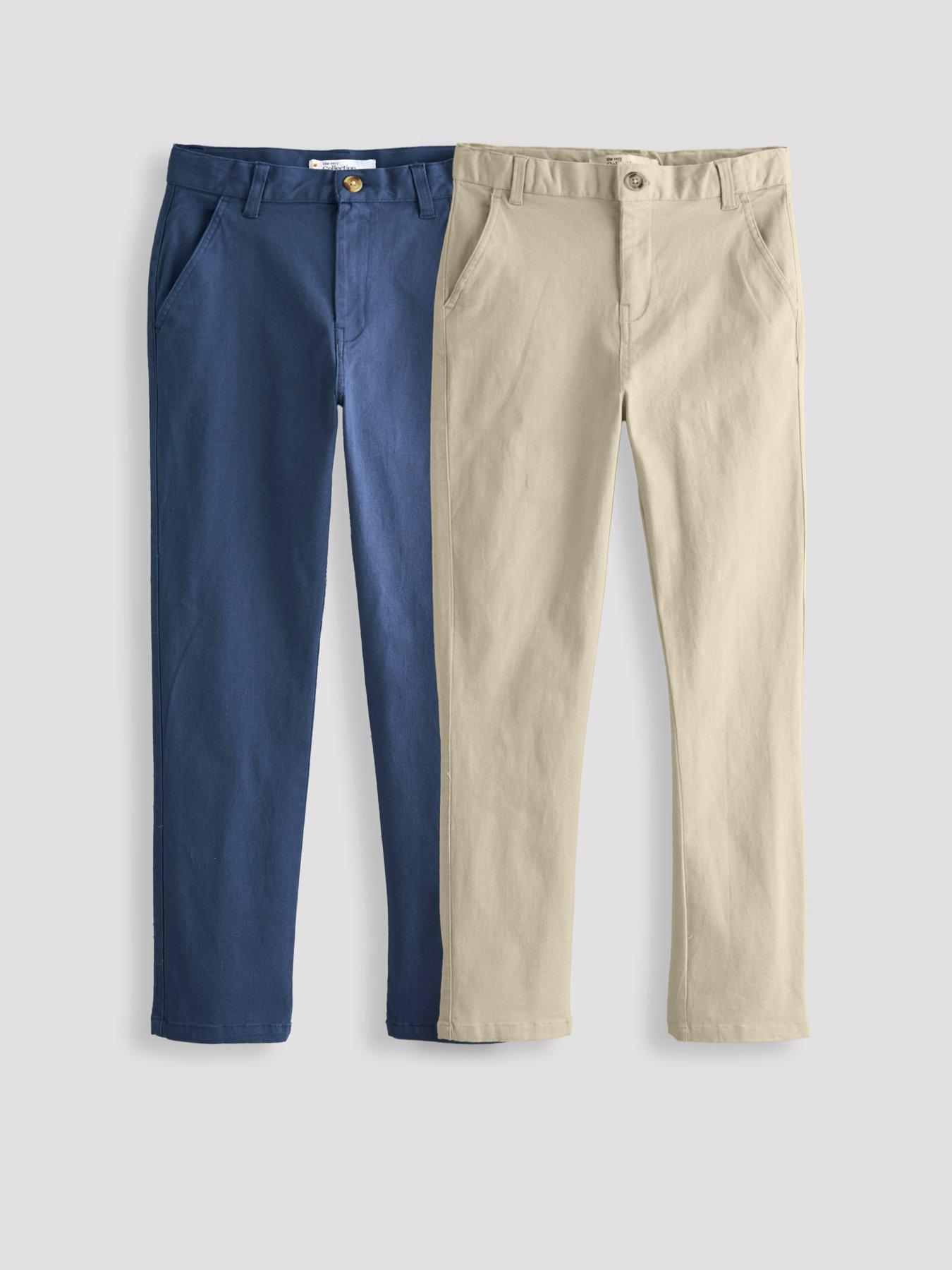 Image 1 of 5 of The Very Collection Boys 2 Pack Chino Trousers - Multi