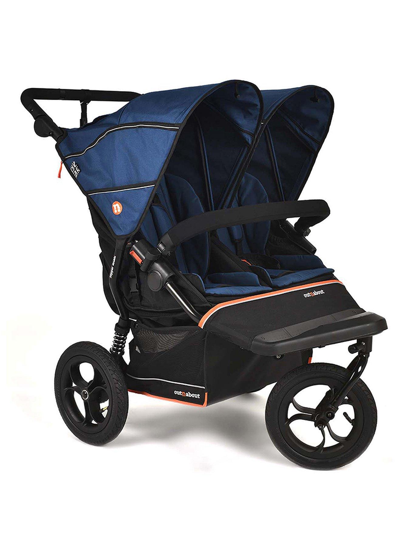 Out n About Nipper Double V6 Pushchair - Highland Blue