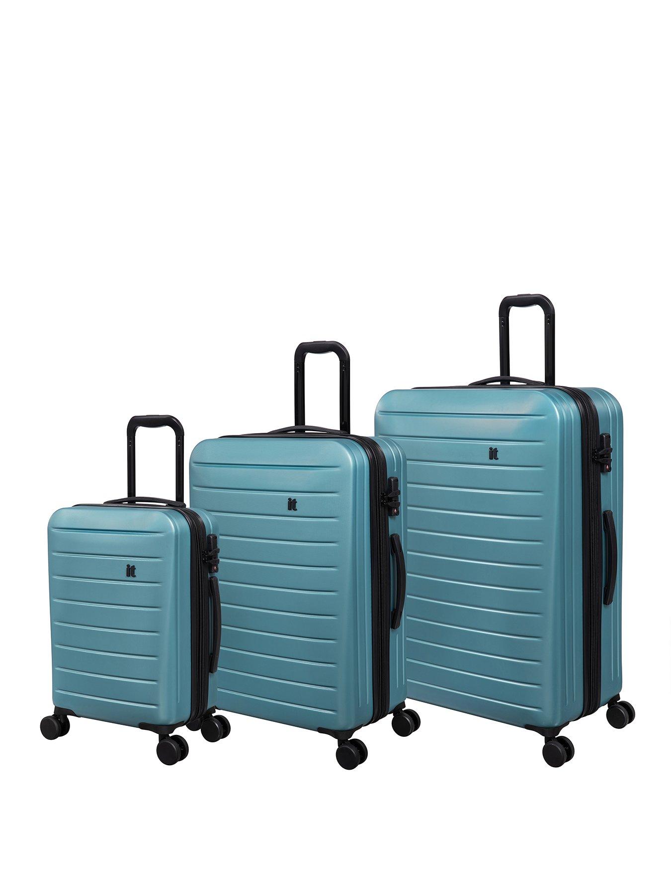 it Luggage Legion Smoke Blue 3pc Suitcase Set