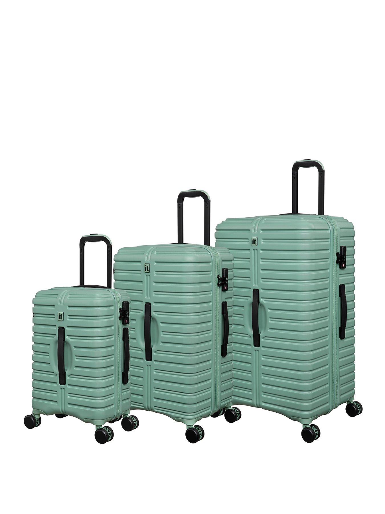 it Luggage Jumbo Granite Green 3pc Suitcase Set