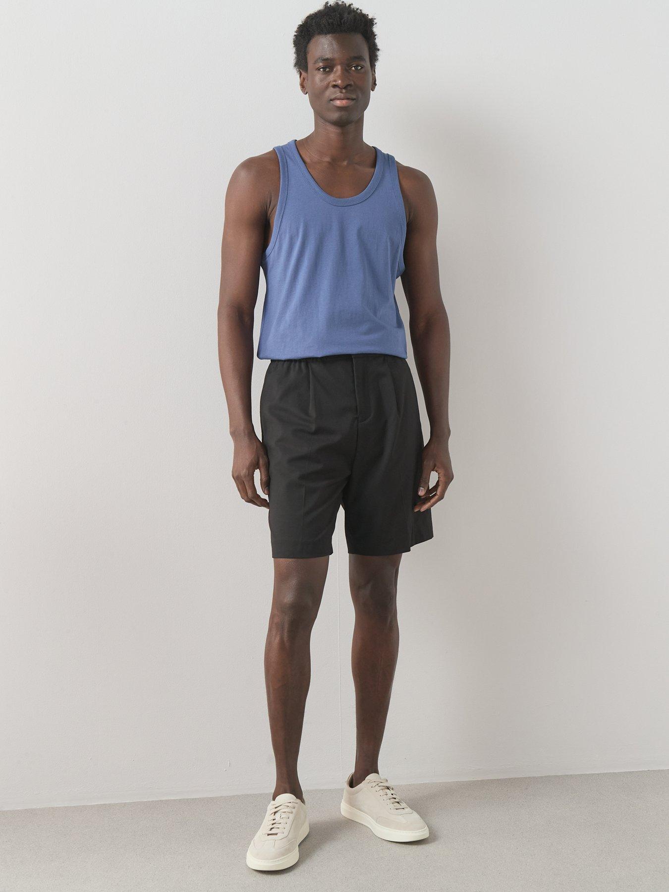 Image 6 of 7 of The Very Collection 3 Pack Pure Cotton Jersey Vests - Grey/Blue