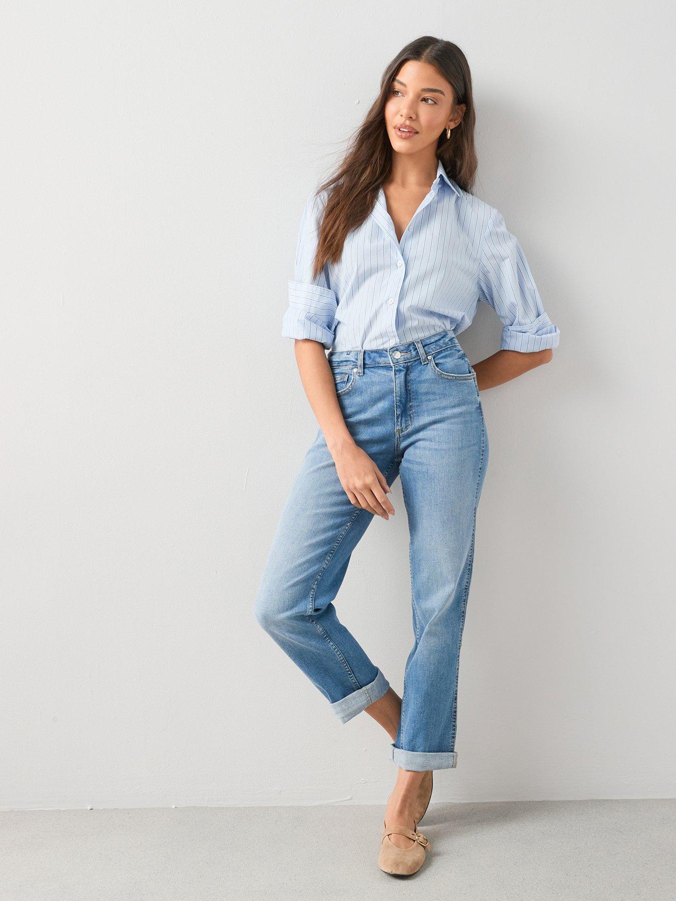 The Very Collection Taylor Boyfriend Jeans - Mid Wash