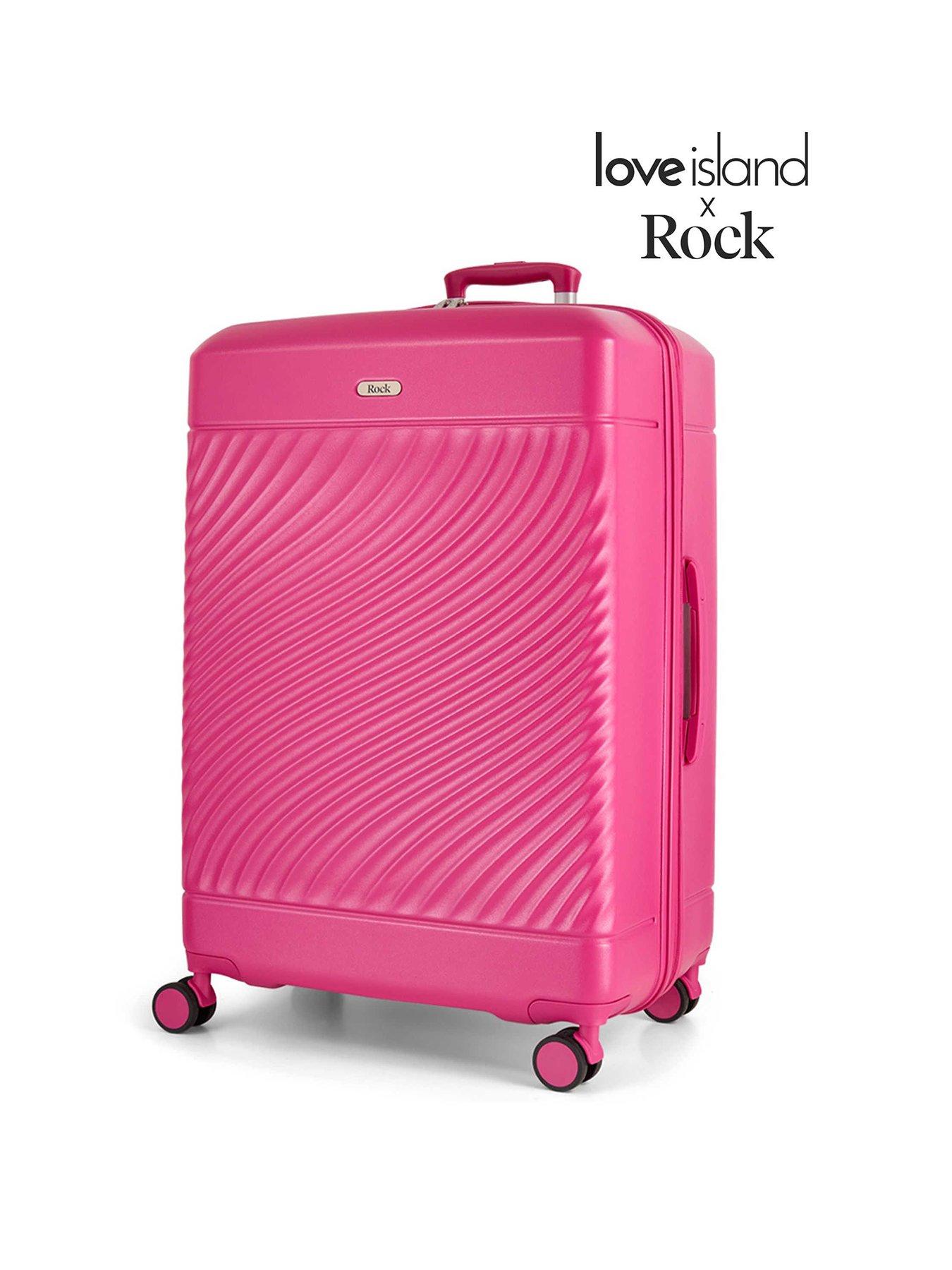 Rock Luggage Love Island Pink Large Suitcase Very