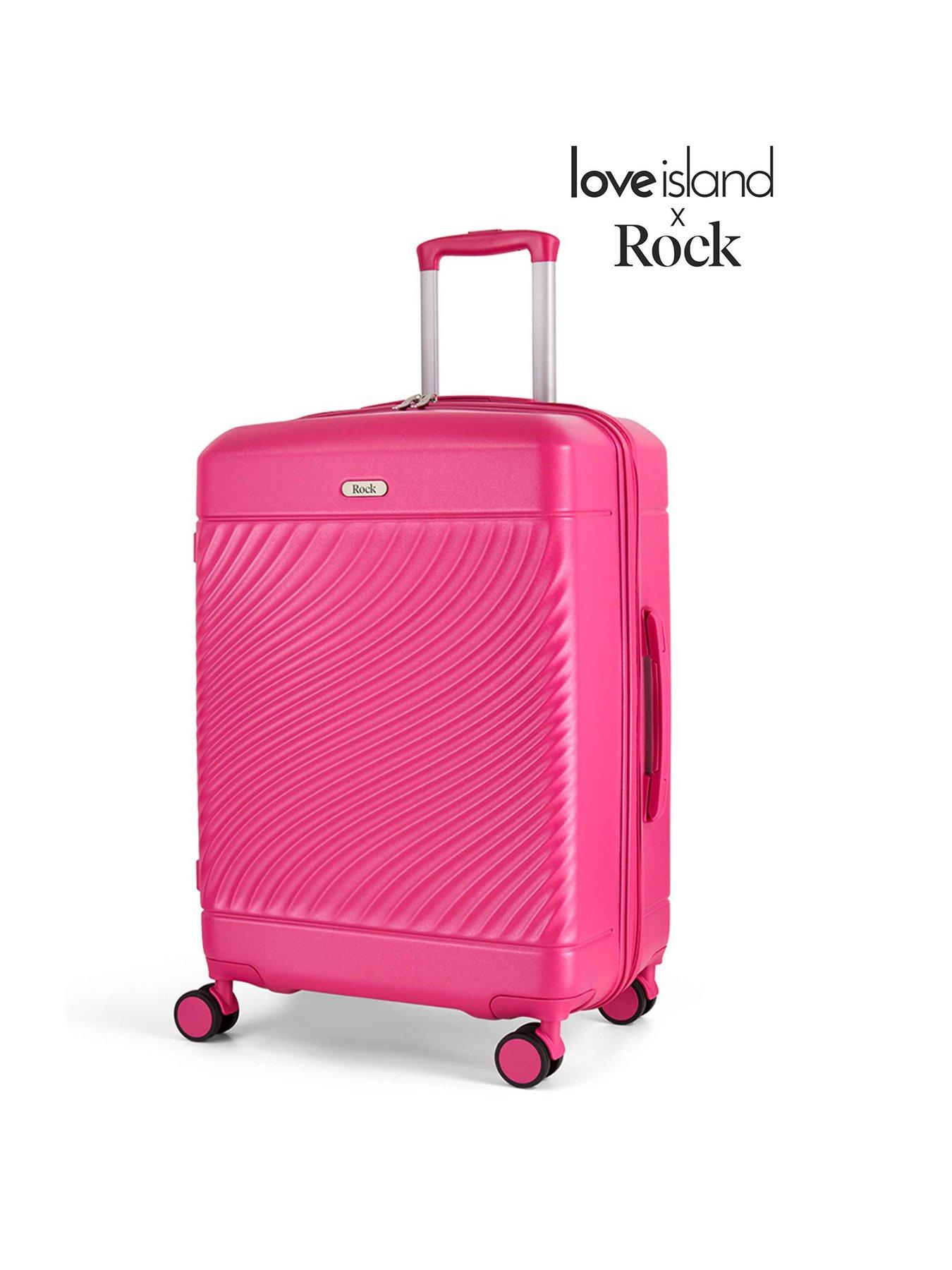 Rock Luggage Love Island Pink Medium Suitcase