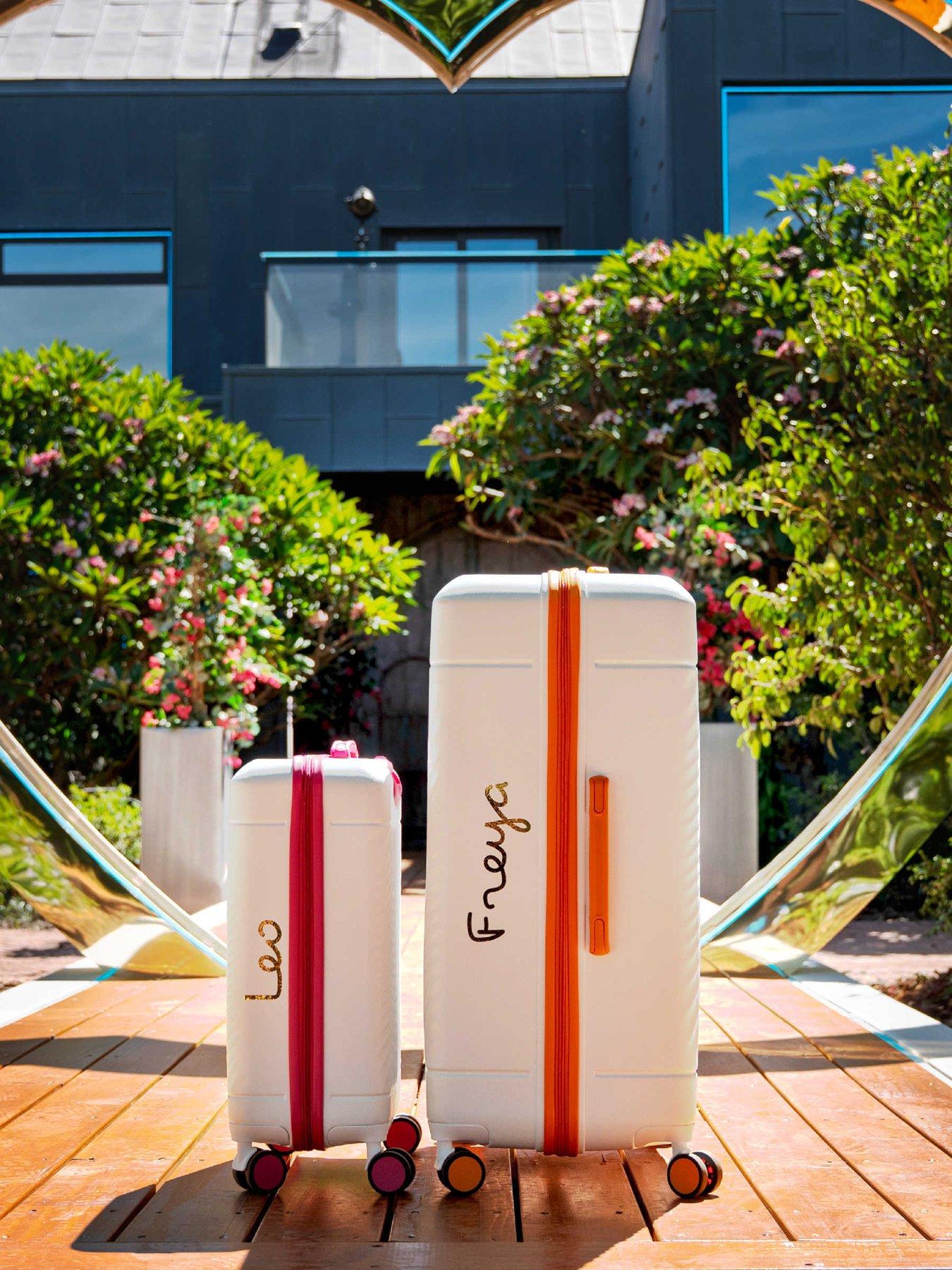 Rock Luggage Love Island White/Pink Medium Suitcase