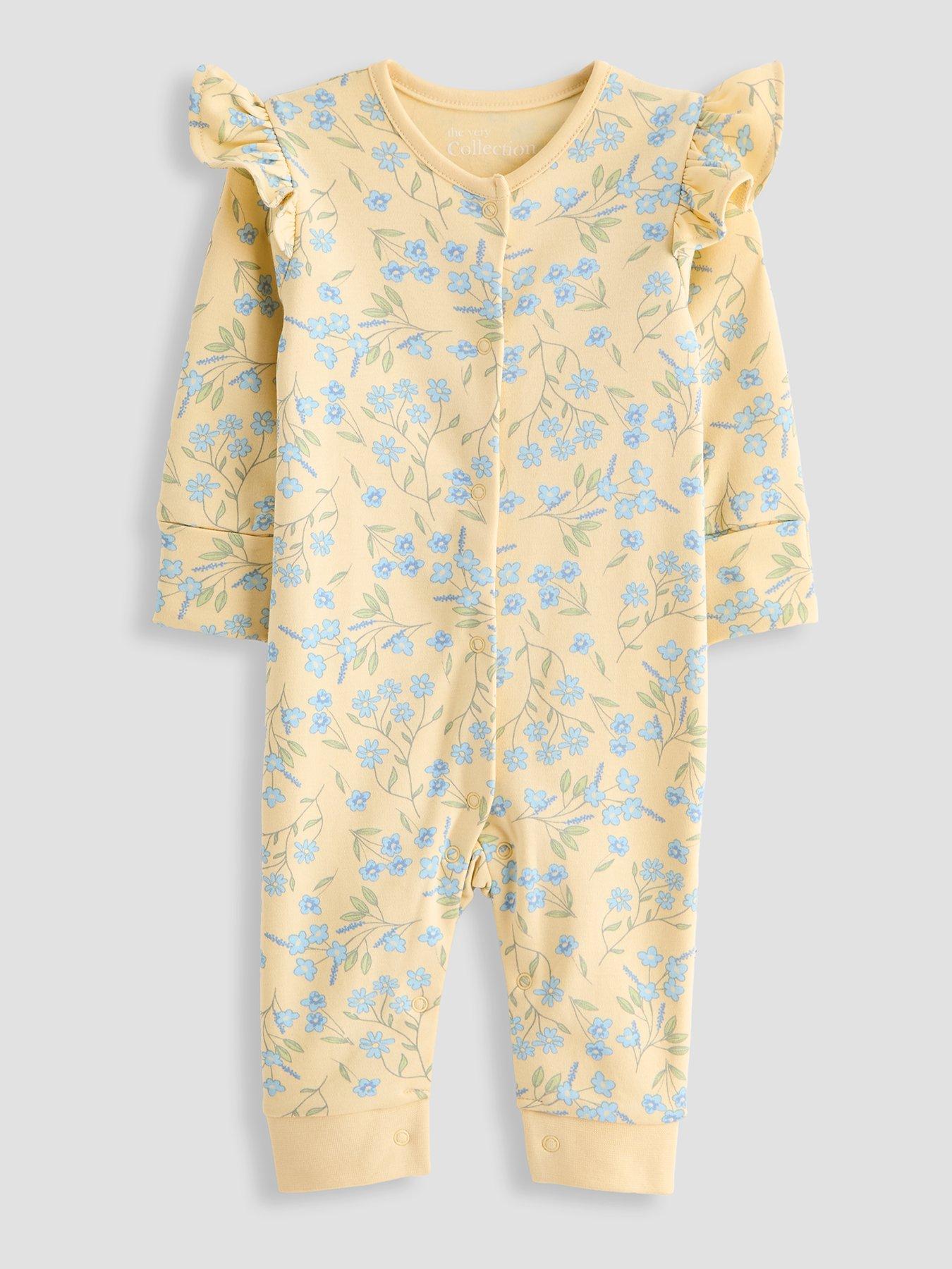Image 3 of 5 of The Very Collection 3 Pack Vintage Floral Sleepsuits