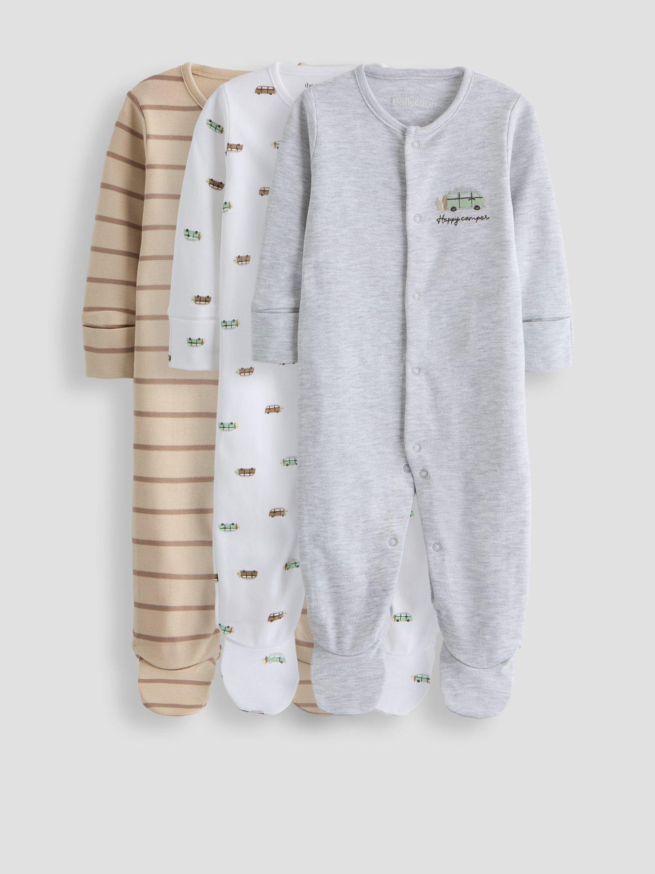 The Very Collection 3 Pack Happy Camper Sleepsuit