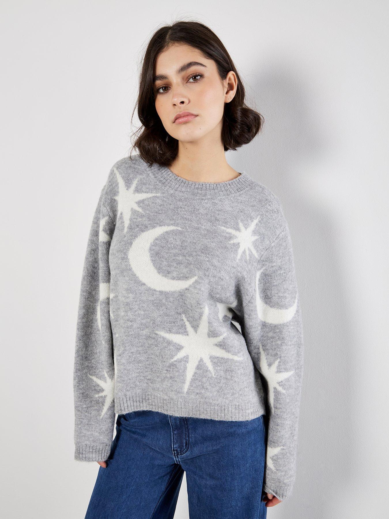 Apricot Constellation Jumper - Grey