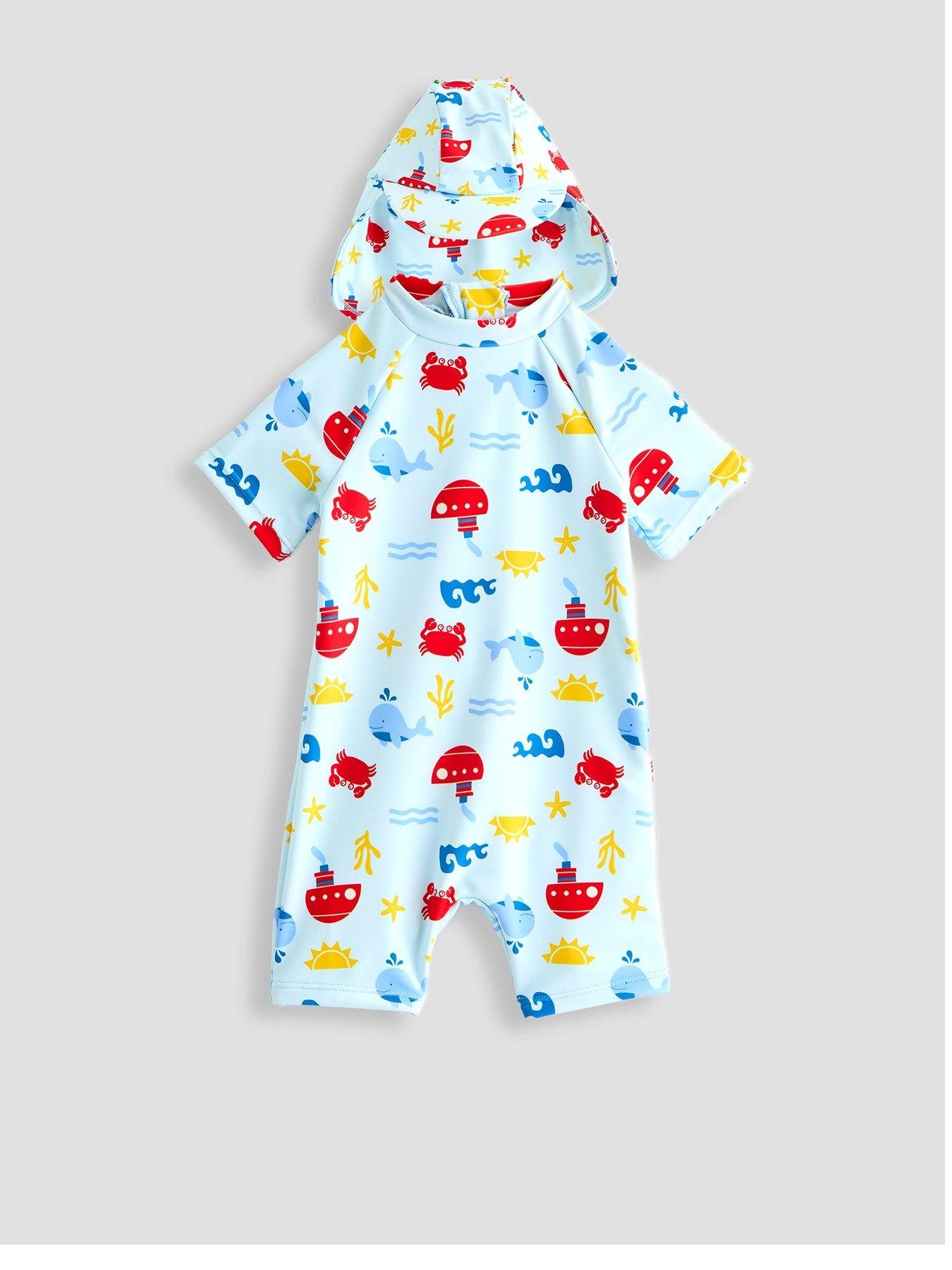 The Very Collection Boys Sun Safe Sea Life Set With Hat