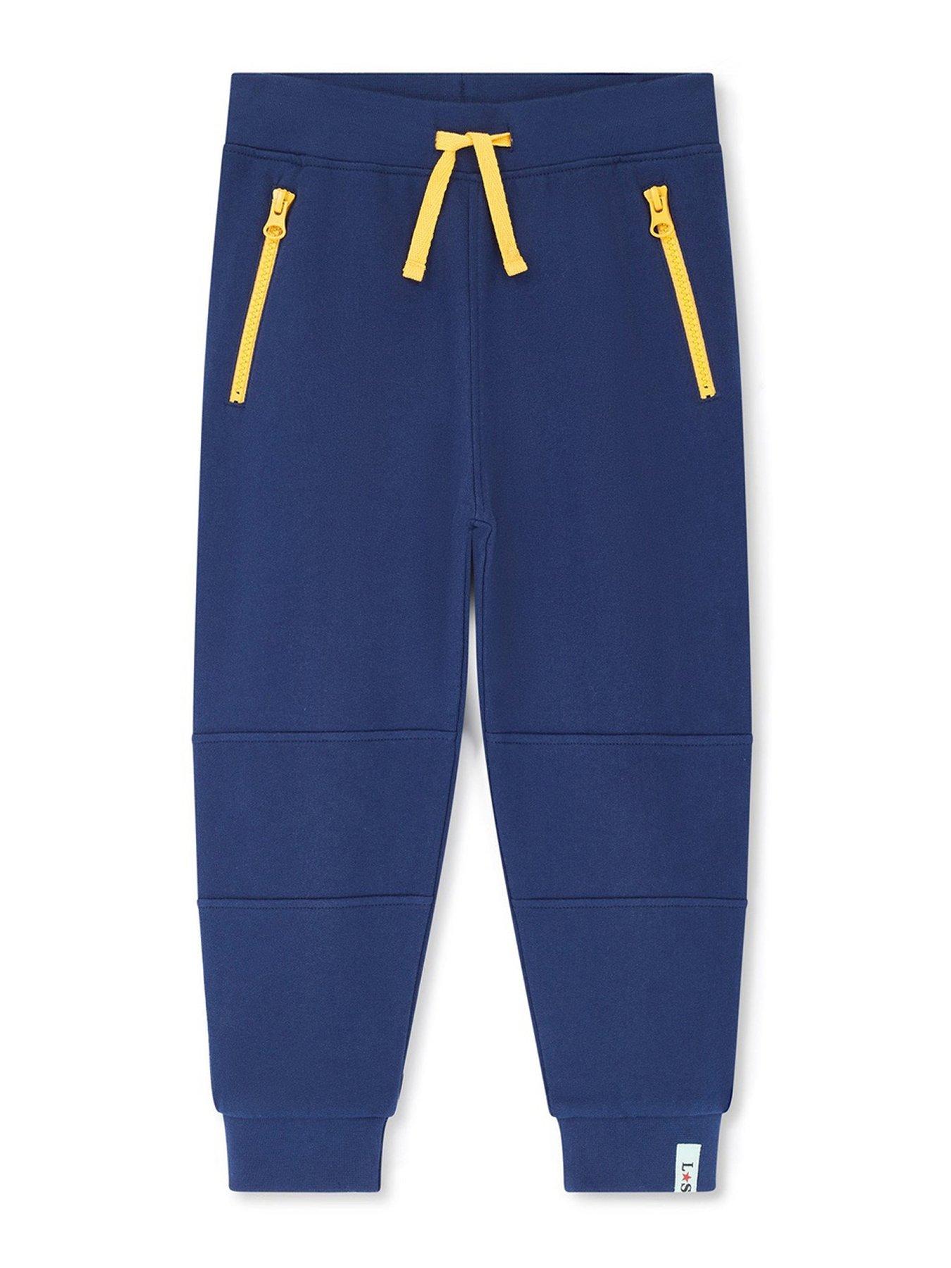 lilly-sid-boys-plain-joggers-navy
