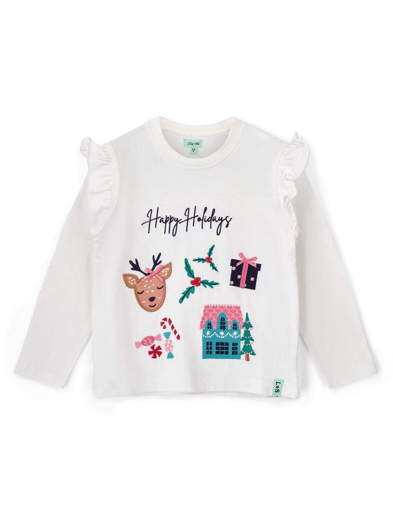 lilly-sid-girls-happy-holidays-christmas-applique-top-white