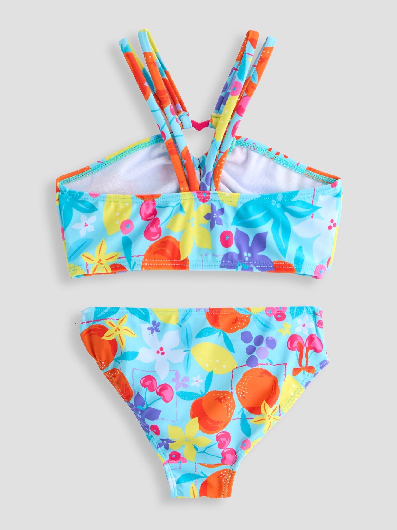 Image 2 of 5 of The Very Collection Floral Heart Clasp Bikini - Green