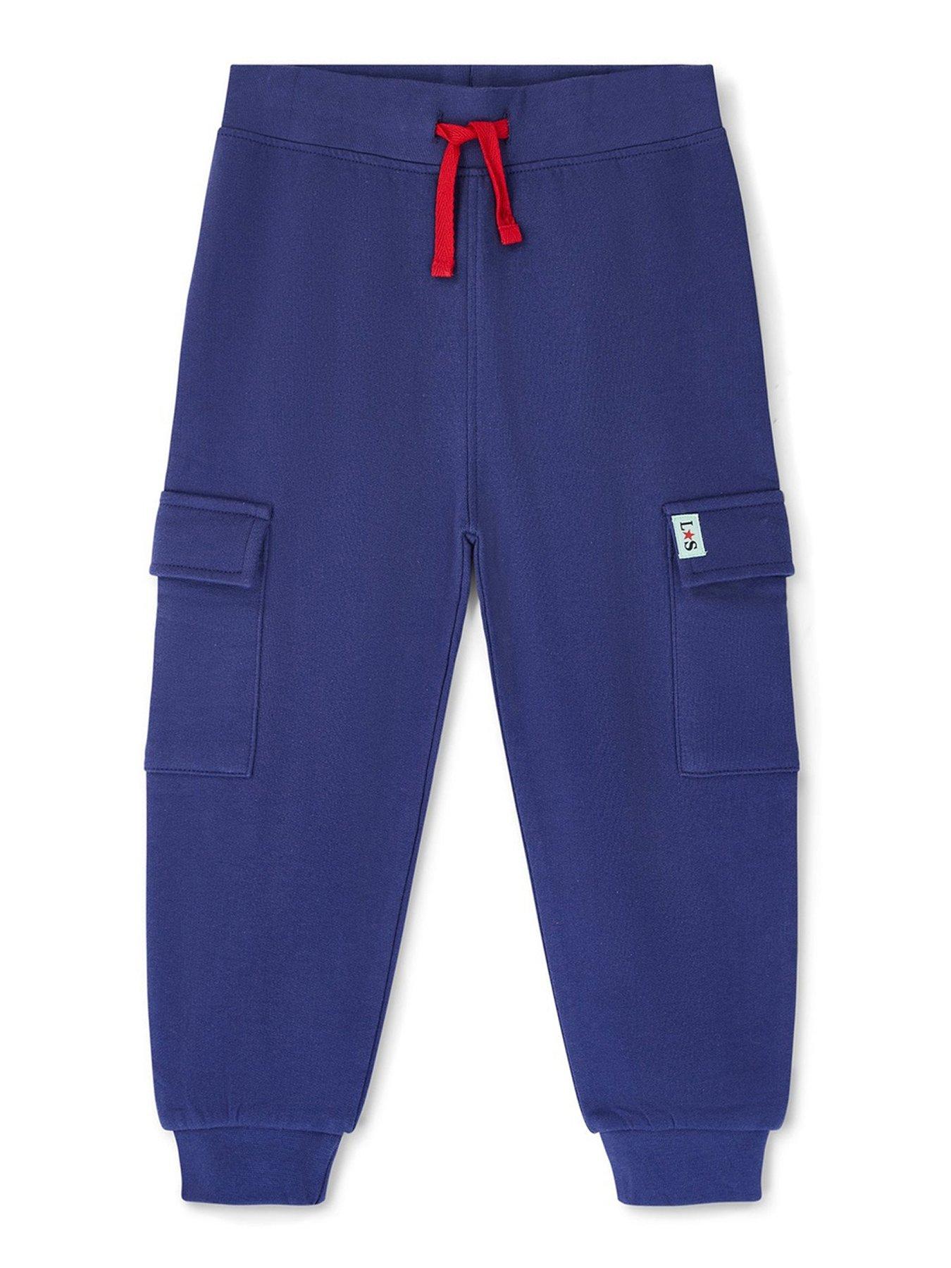 lilly-sid-boys-plain-joggers-navy