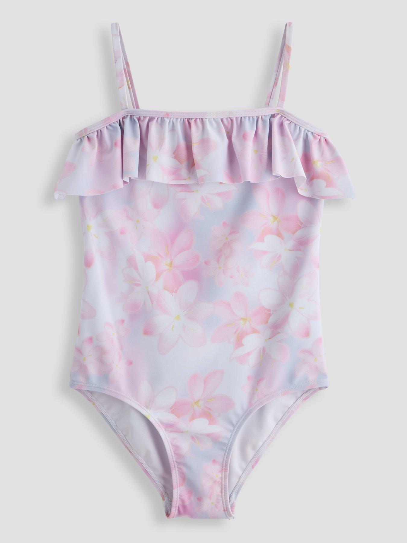 The Very Collection Floral Aop Tie Dye Swimsuit With Frill
