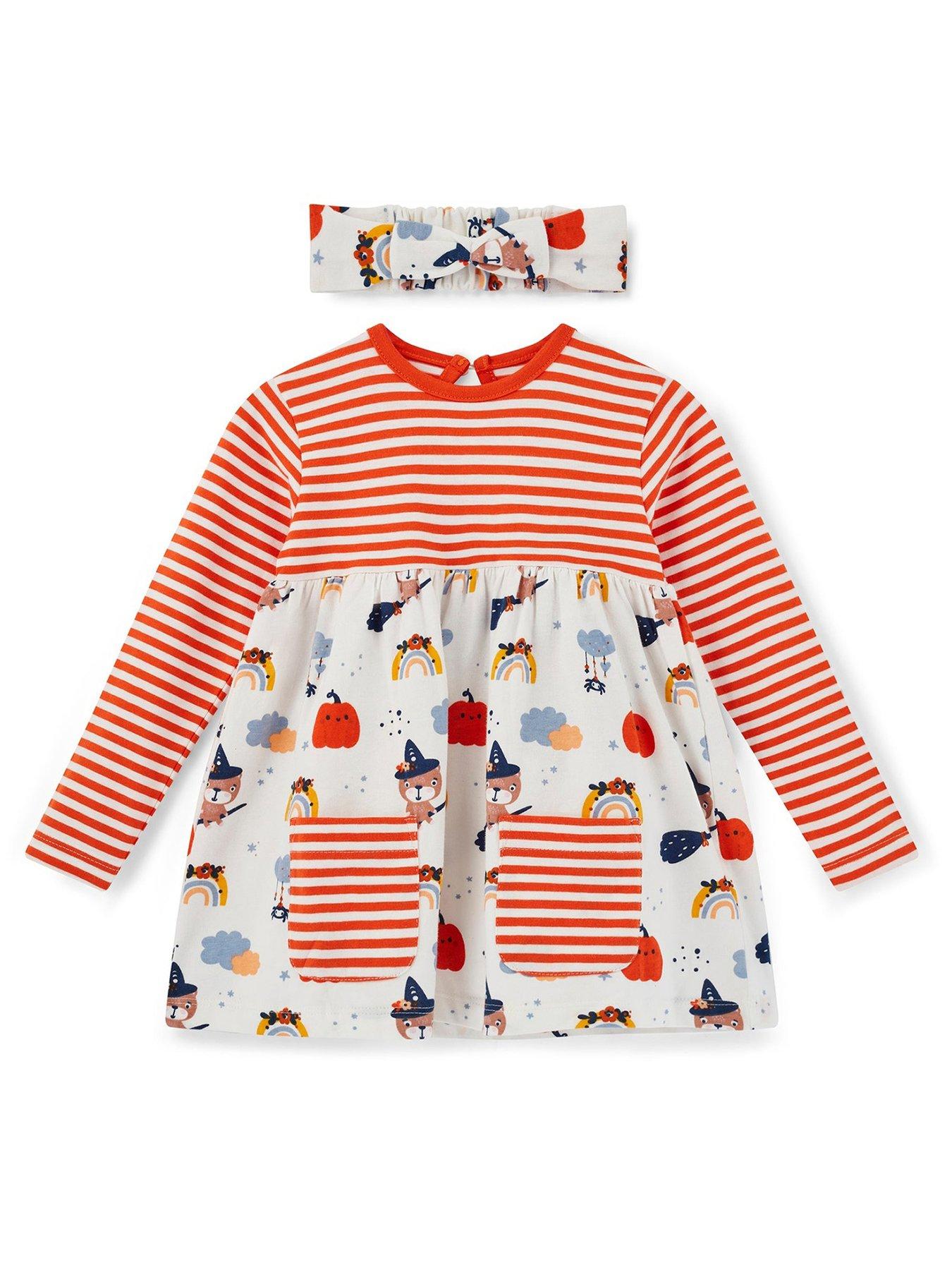 lilly-sid-girls-witch-print-dress-leggings-and-headband-set-orange