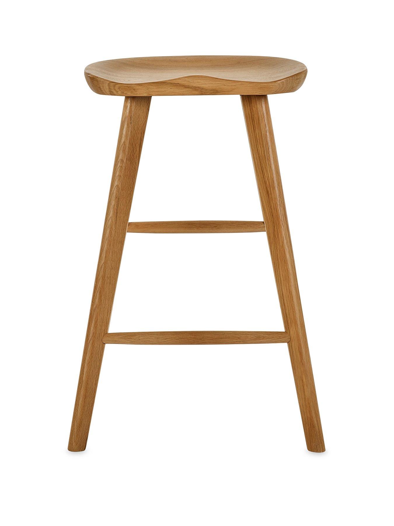 Image 2 of 6 of Julian Bowen Mulu Solid Oak Bar Stool