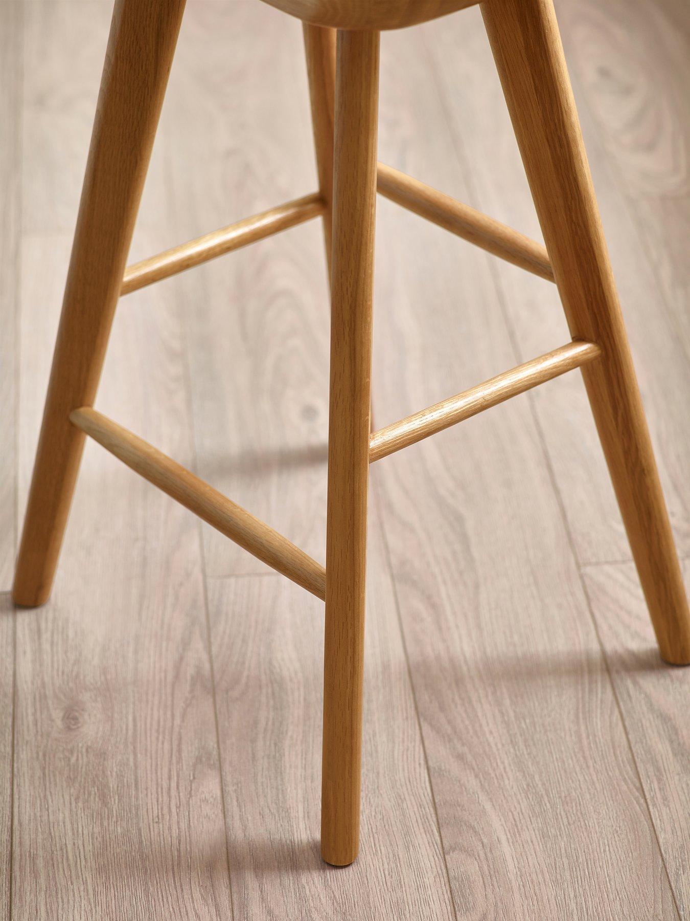 Image 5 of 6 of Julian Bowen Mulu Solid Oak Bar Stool