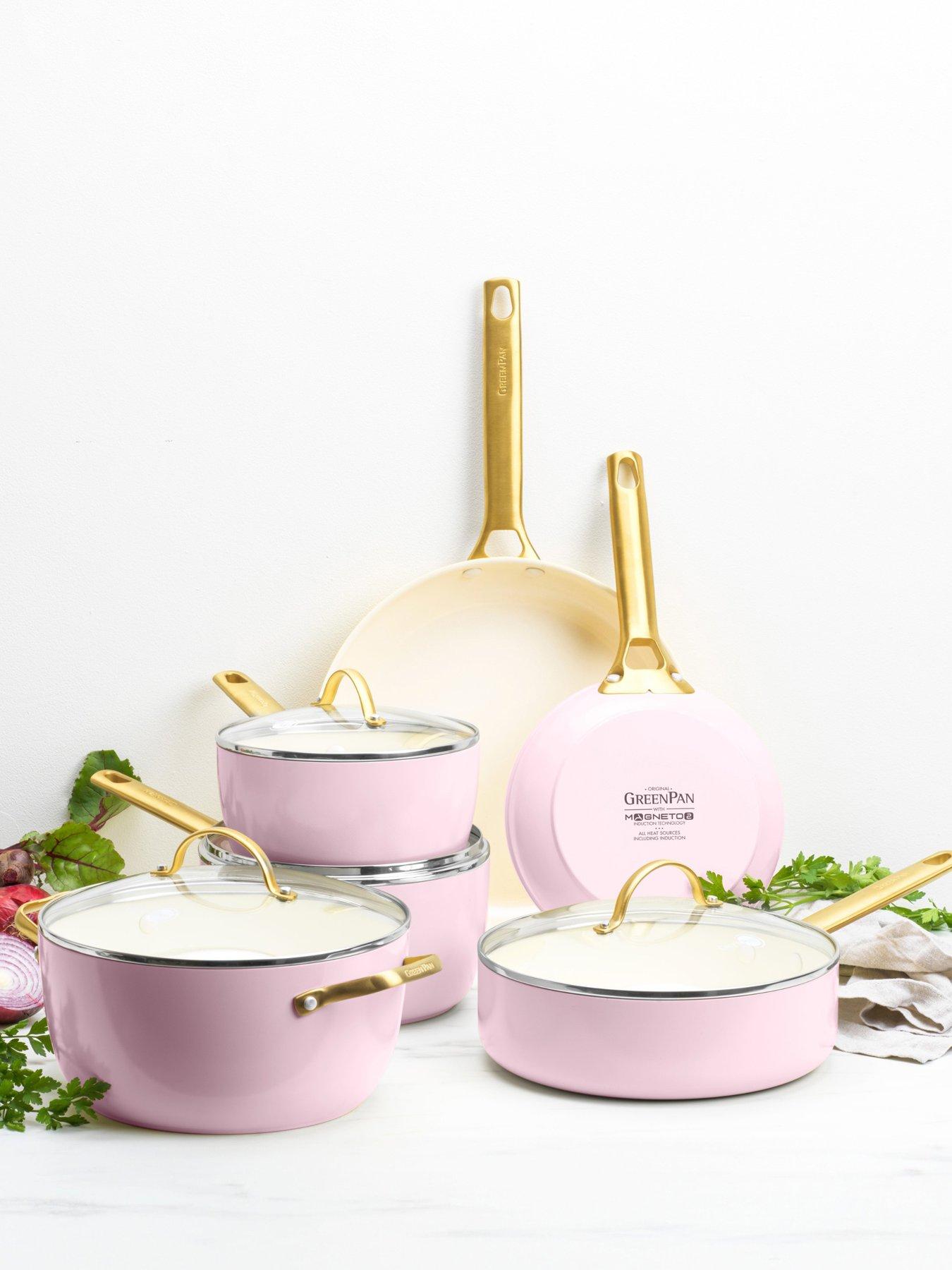 Image 1 of 6 of GreenPan Padova Reserve Pink Set 6