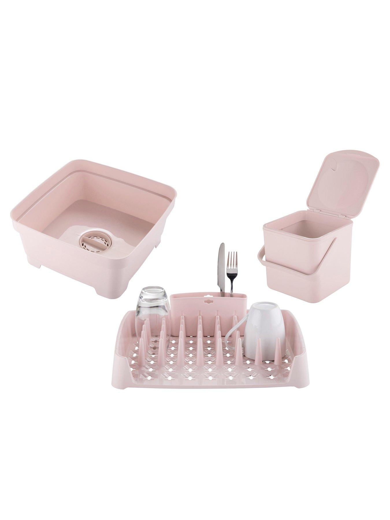 Image 1 of 7 of Minky Kitchen Bundle With Washing Up Bowl With Plug, Dish Rack And 3.5l Caddy