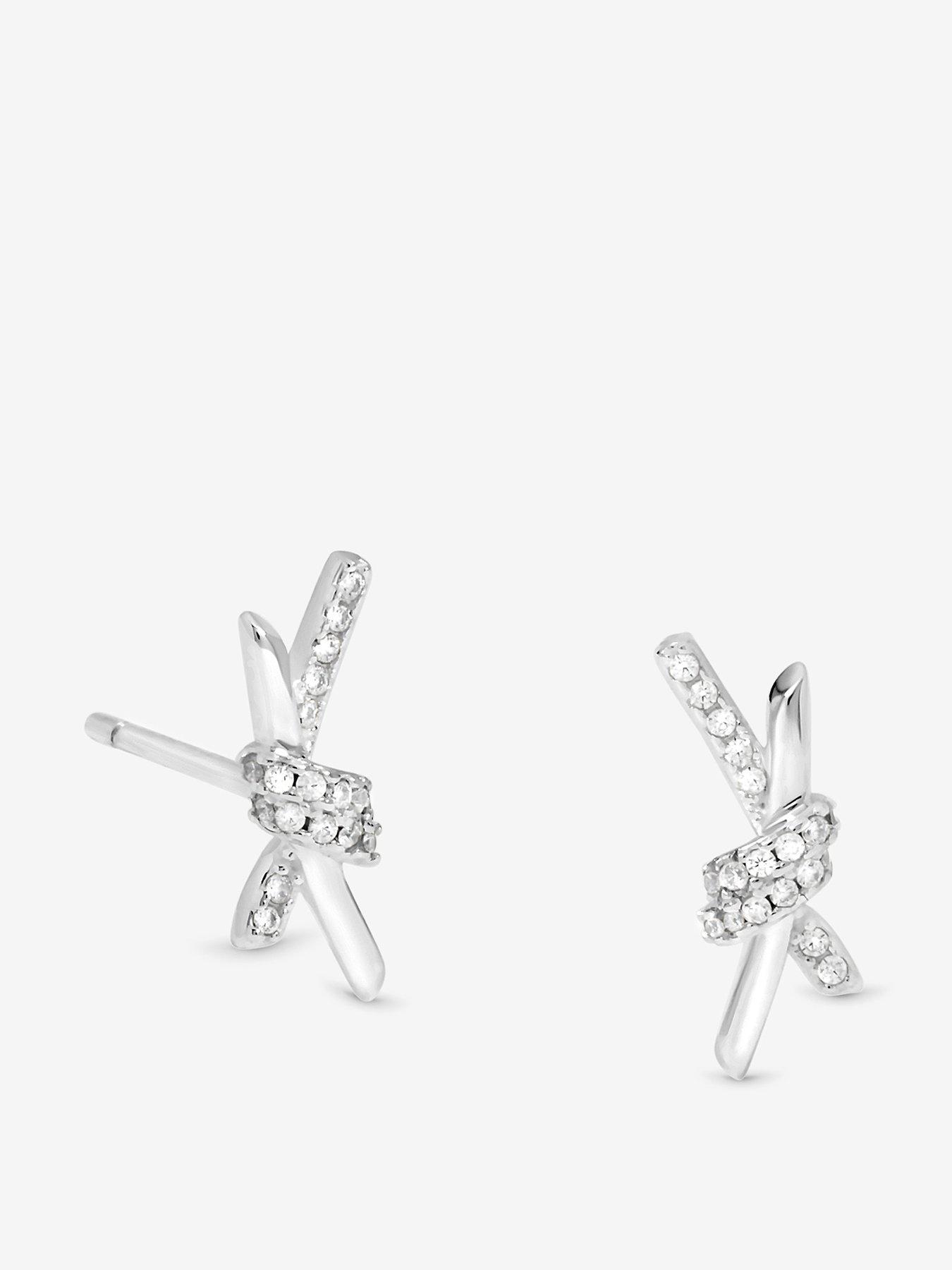 simply-silver-sterling-silver-925-polished-and-pave-love-knot-stud-earrings