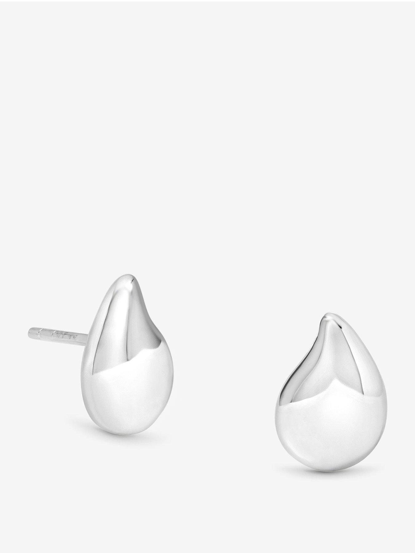 Simply Silver Sterling Silver 925 Polished Nugget Stud Earrings