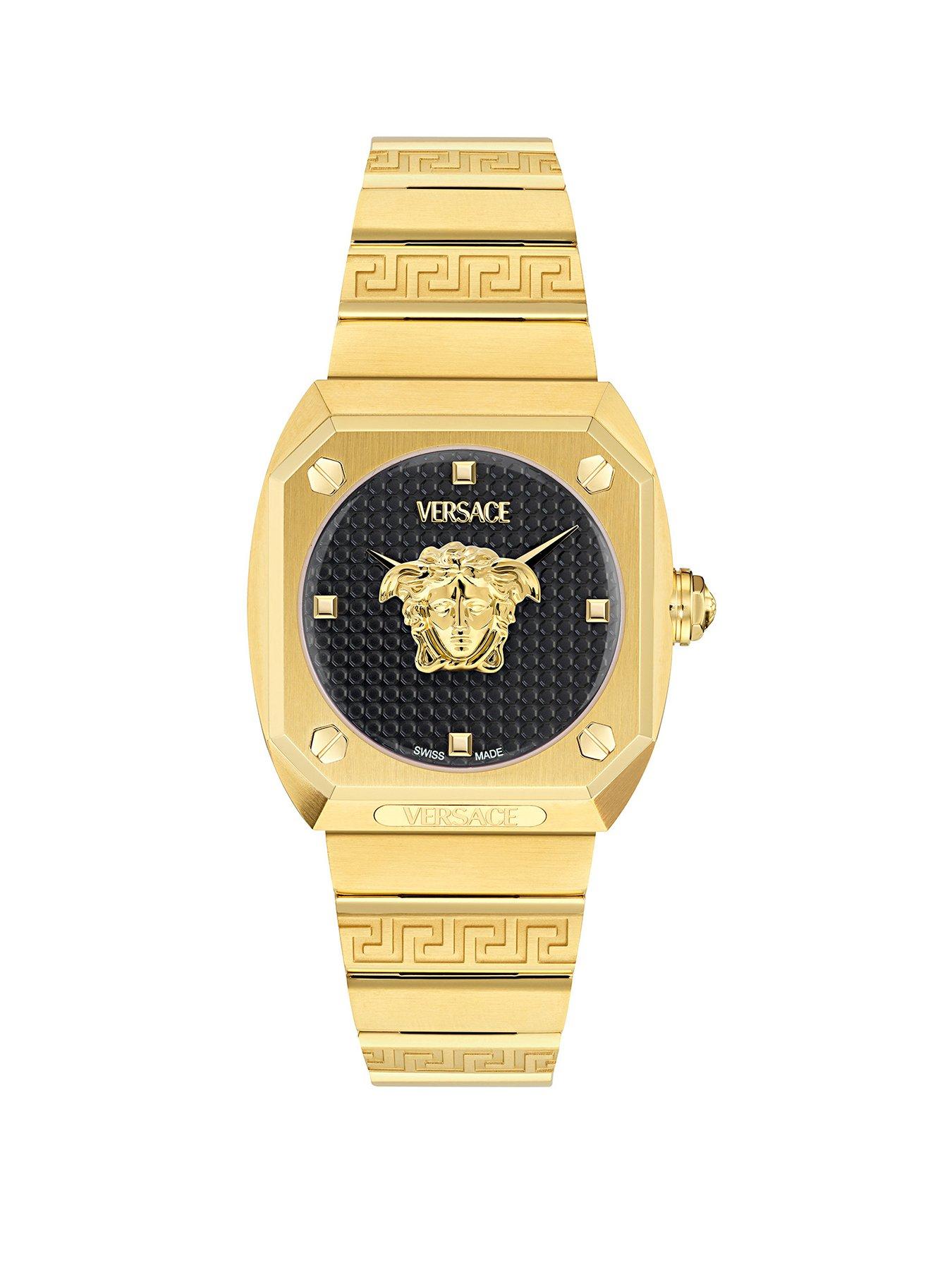 VERSACE Medusa Antares 35mm Gold Tone Case Watch
