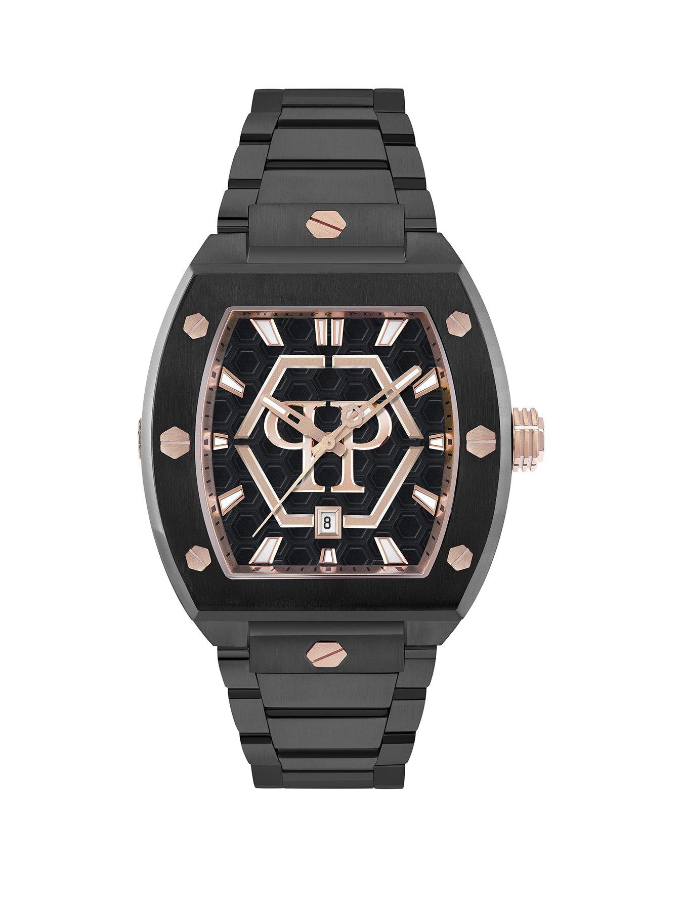 Philipp Plein The Hexagon Phantom 44MM BICO Case IP Black Dial, IPRG Black Watch