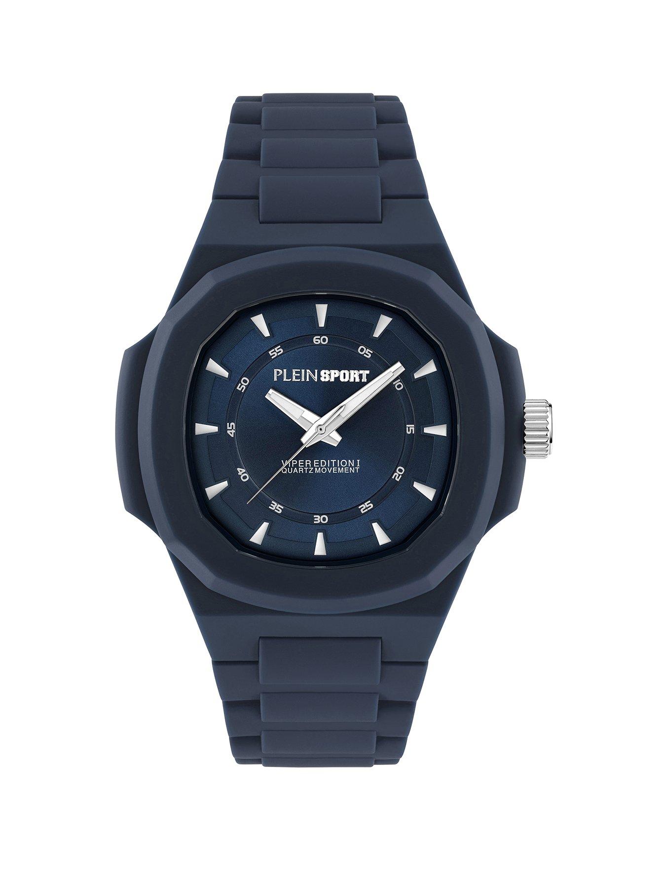 Philipp Plein Plein Sport Viper 42mm Blue Case, Blue Dial, Blue Silicone Strap