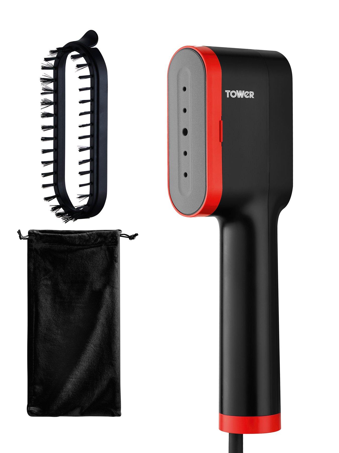 Tower T22038RED Ceraglide Handheld Garment Steamer - Black  &  Red
