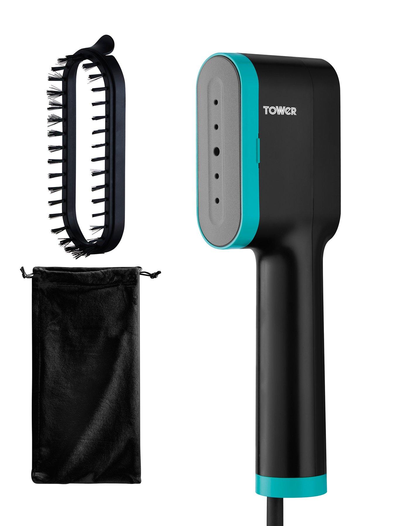 Tower T22038TL Ceraglide Handheld Garment Steamer - Black  &  Teal