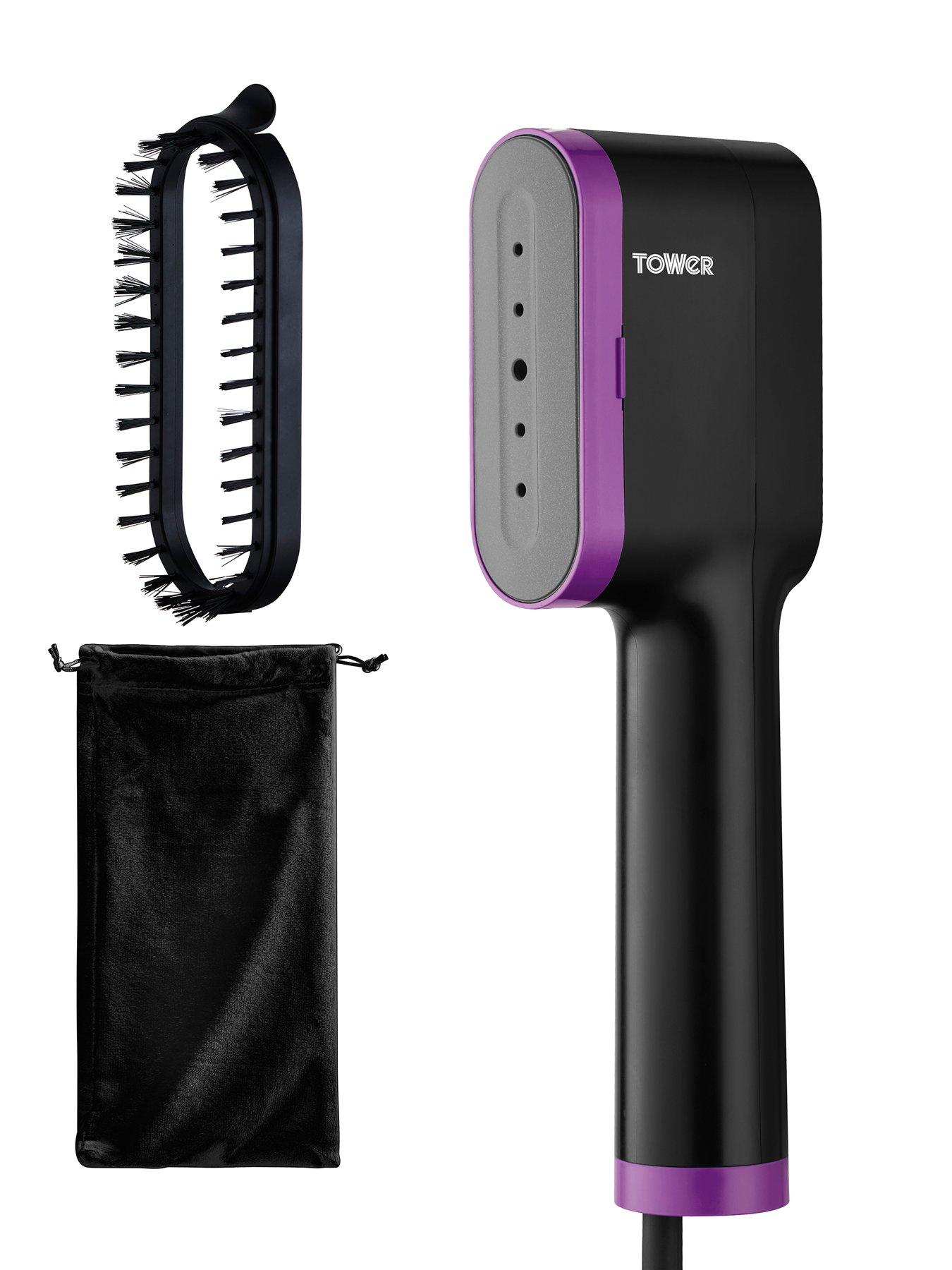 Image 1 of 7 of Tower T22038LIL Ceraglide Handheld Garment Steamer - Black &amp; Lilac