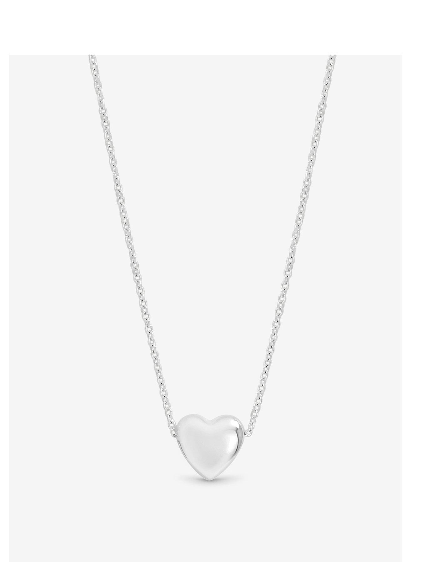 Simply Silver Sterling Silver 925 Polished Mini Heart Pendant
