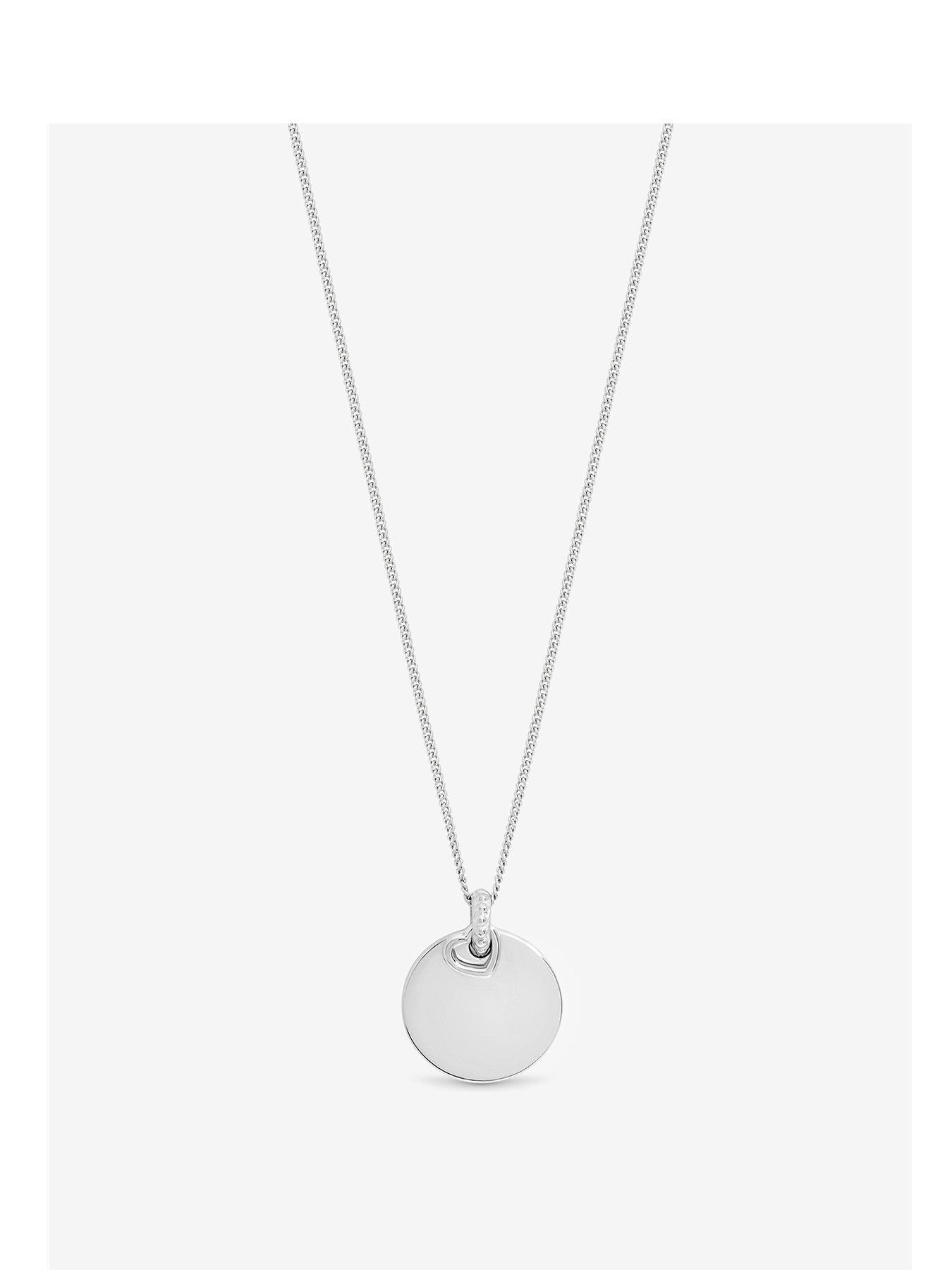 Simply Silver Sterling Silver 925 Polished Heart Charm Pendant