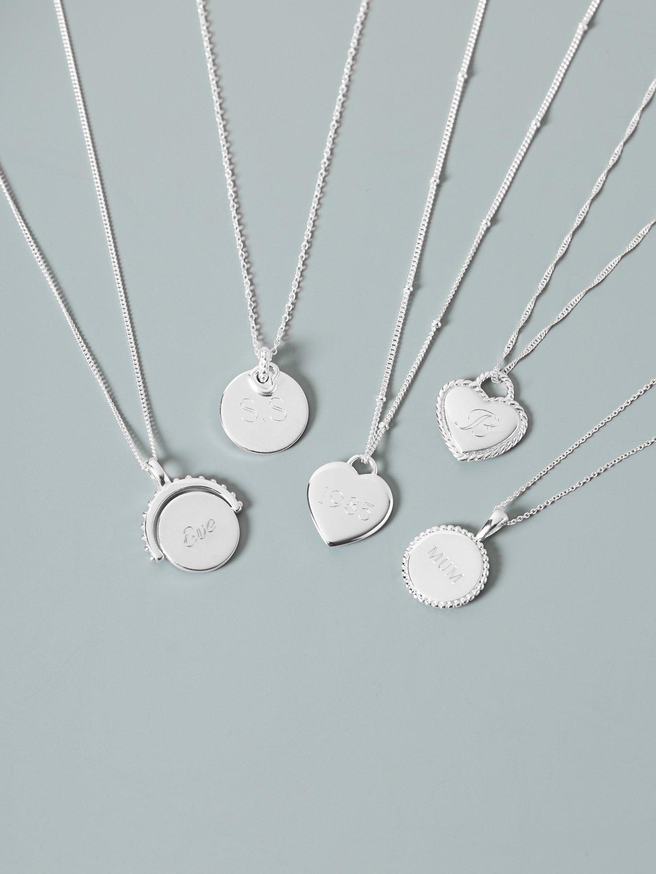 Image 3 of 3 of Simply Silver Sterling Silver 925 Polished Beaded Edge Spinner Pendant