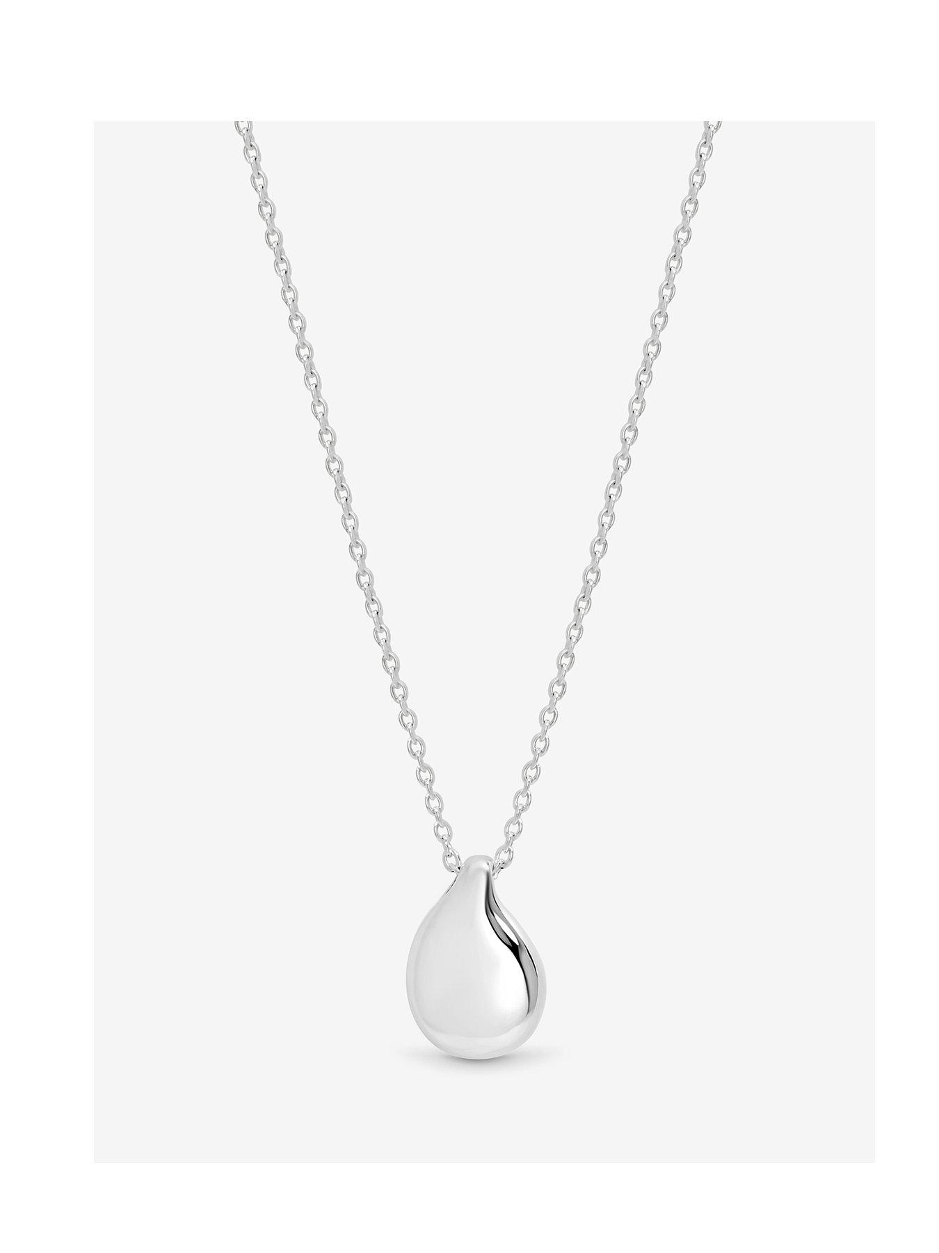 Simply Silver Sterling Silver 925 Polished Large Nugget Thread Through Pendant