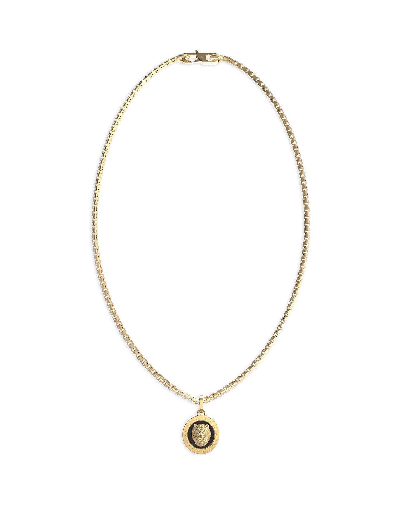 Guess Coin Necklace Steel, Gold, Women