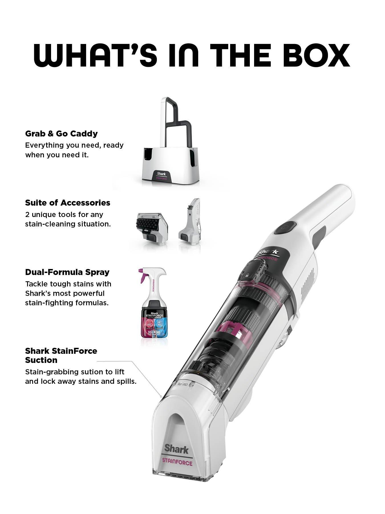 Image 2 of 8 of Shark StainForce Cordless Stain-Destroying Spot Cleaner, HX100UKT