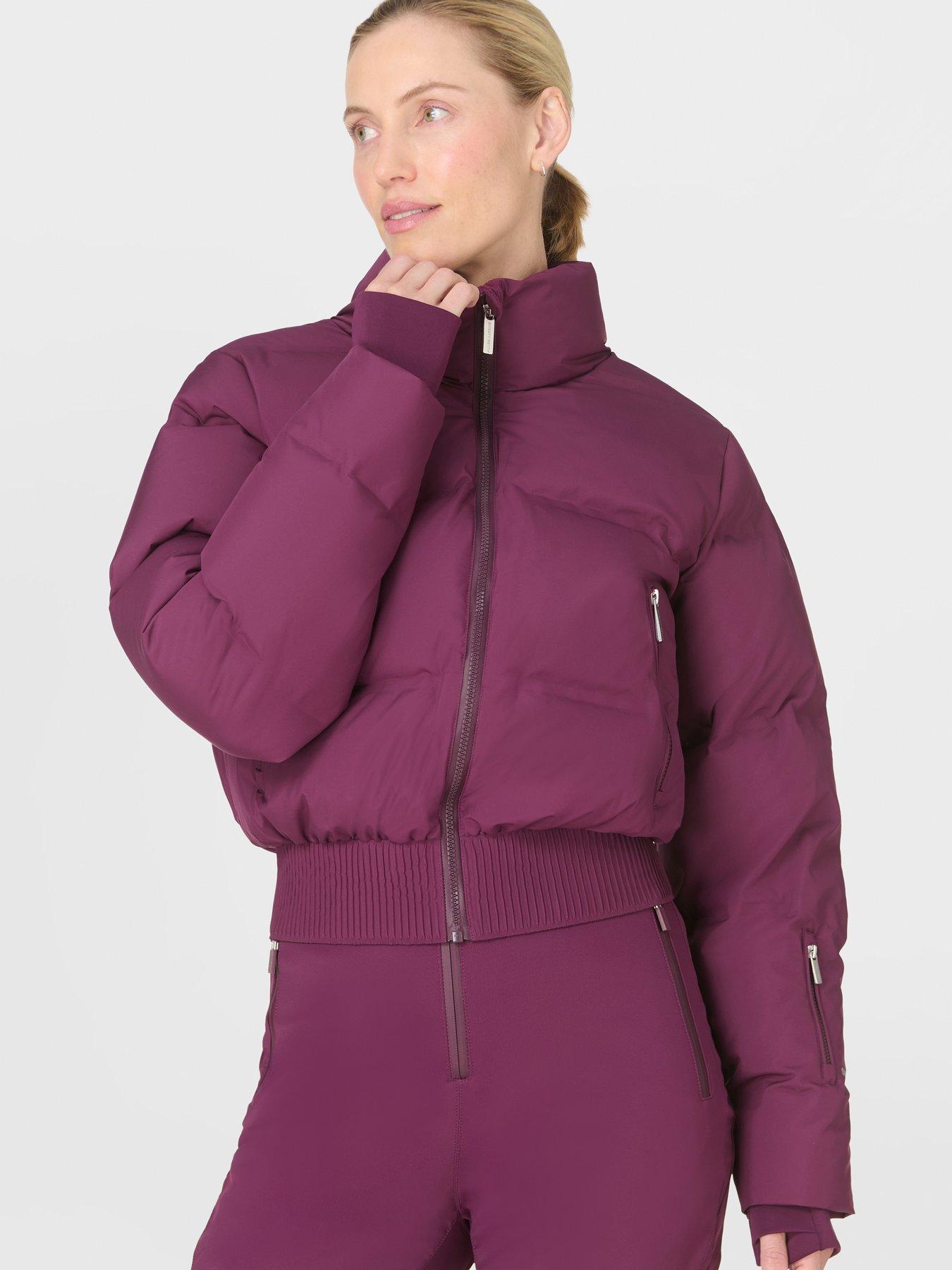 Sweaty Betty Cropped Waterproof Ski Jacket - Purple
