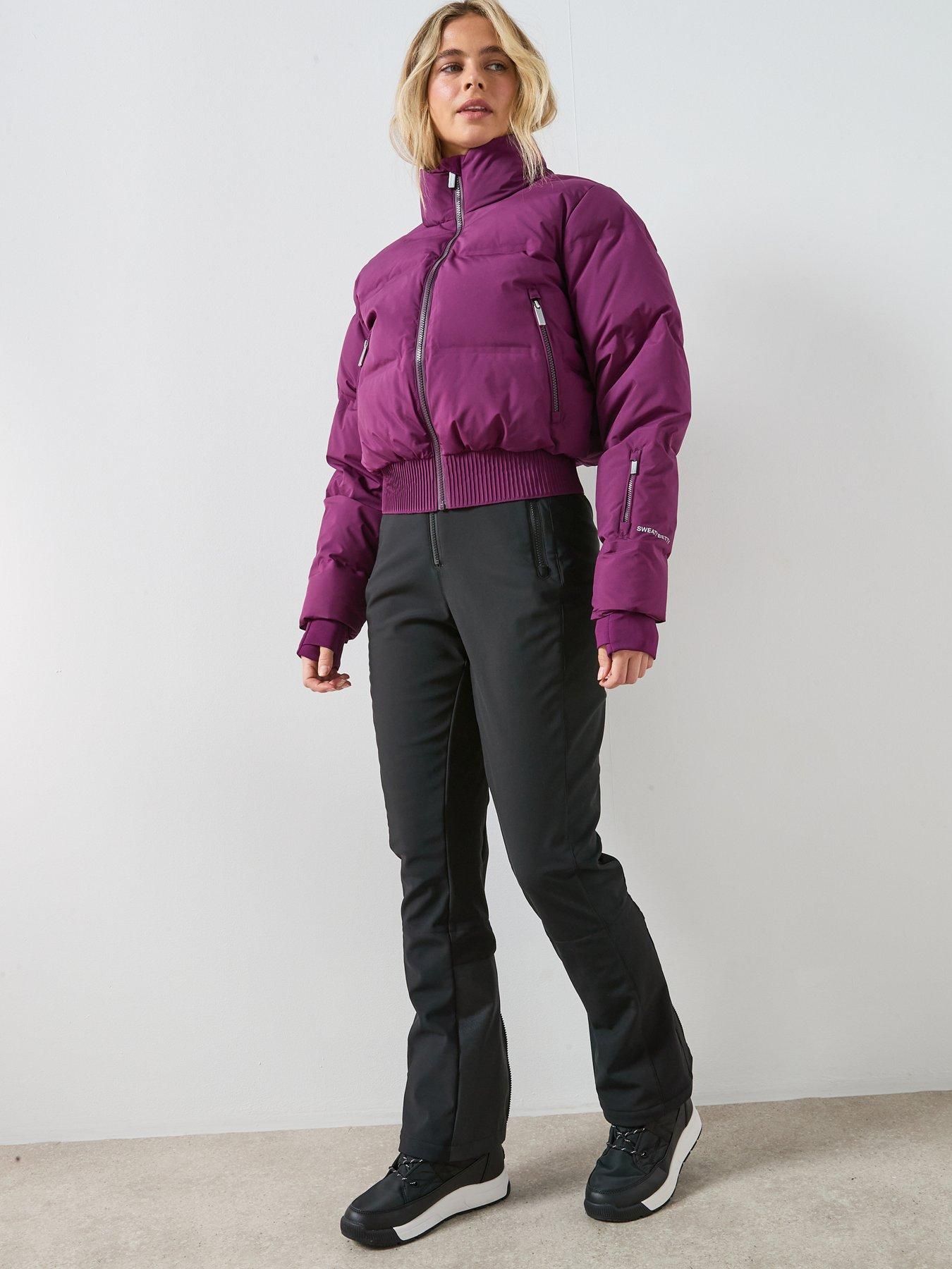 Sweaty Betty Cropped Waterproof Ski Jacket - Purple | Very
