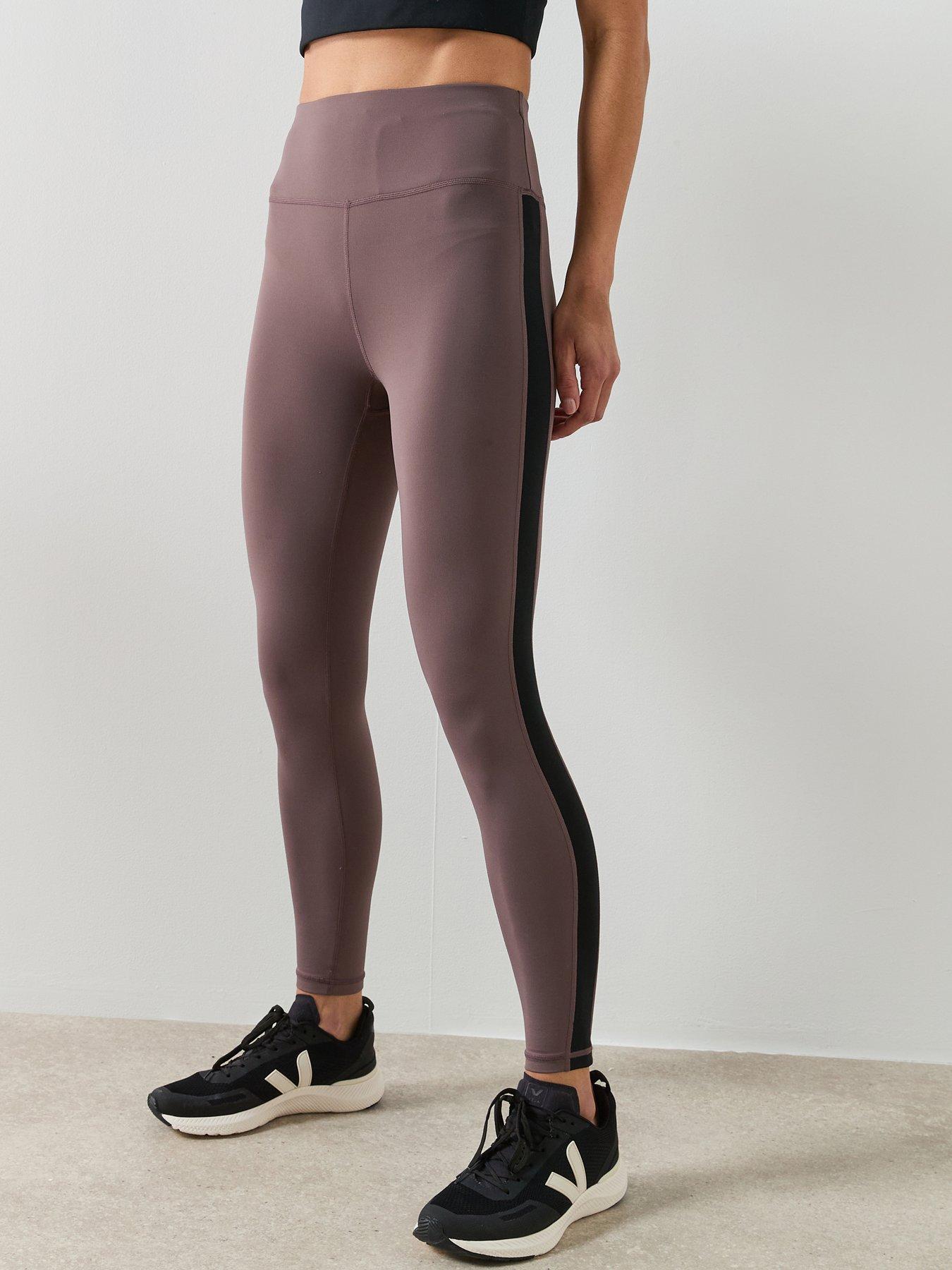 Image 1 of 6 of Sweaty Betty All Day 7/8 Side Stripe Legging - Brown