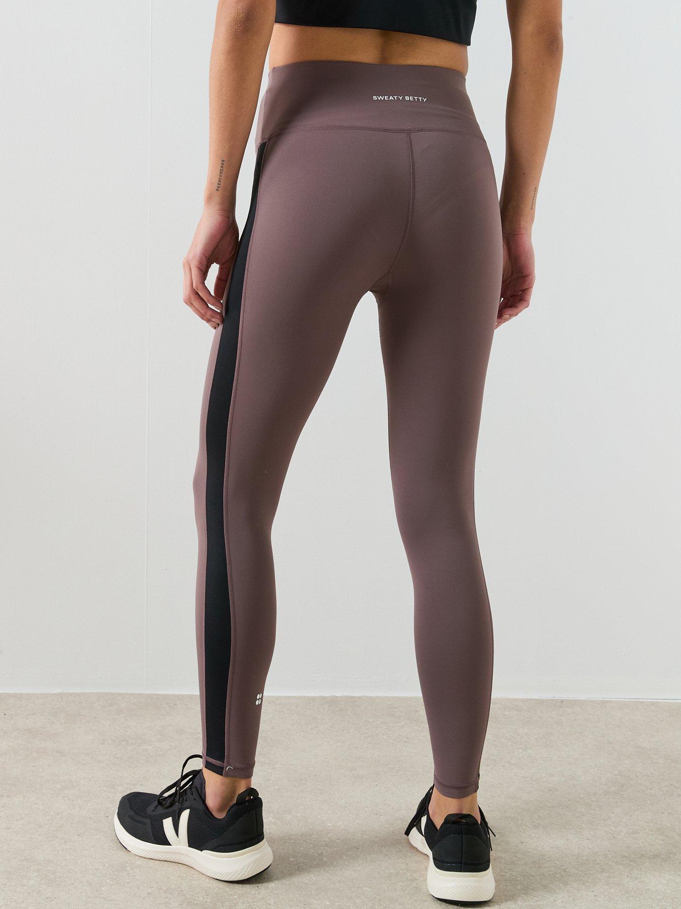 Image 2 of 6 of Sweaty Betty All Day 7/8 Side Stripe Legging - Brown