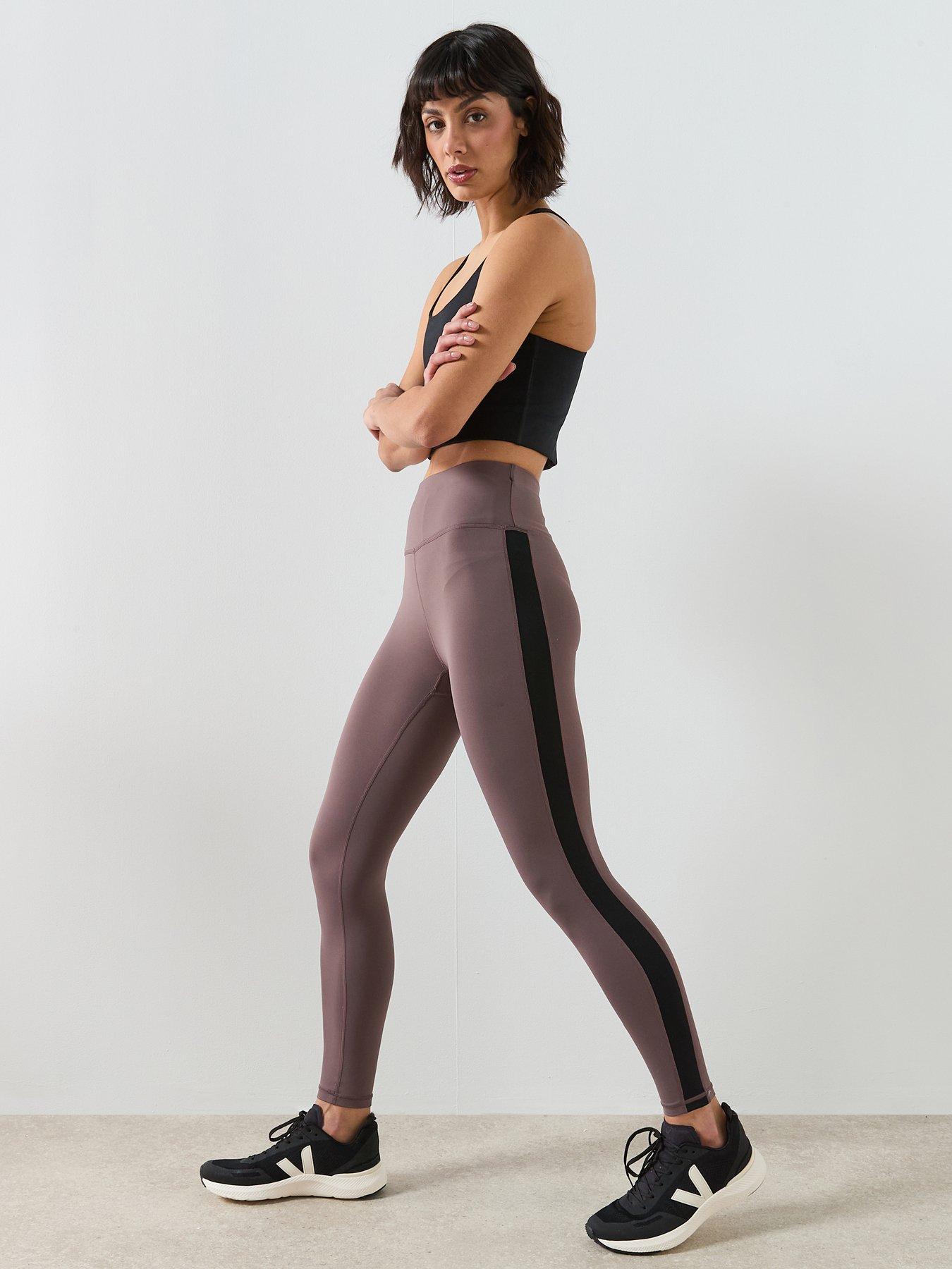Image 3 of 6 of Sweaty Betty All Day 7/8 Side Stripe Legging - Brown
