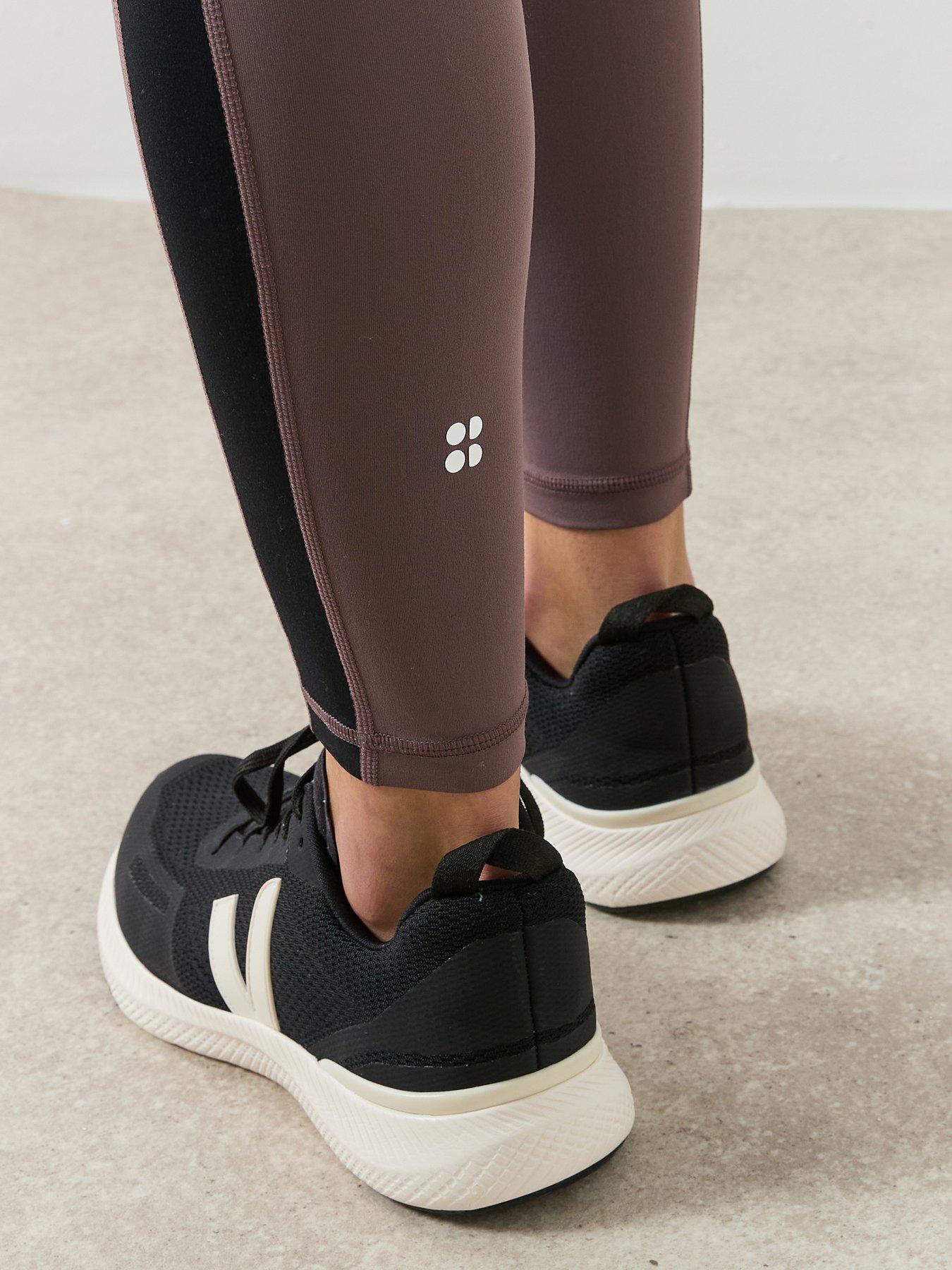 Image 4 of 6 of Sweaty Betty All Day 7/8 Side Stripe Legging - Brown