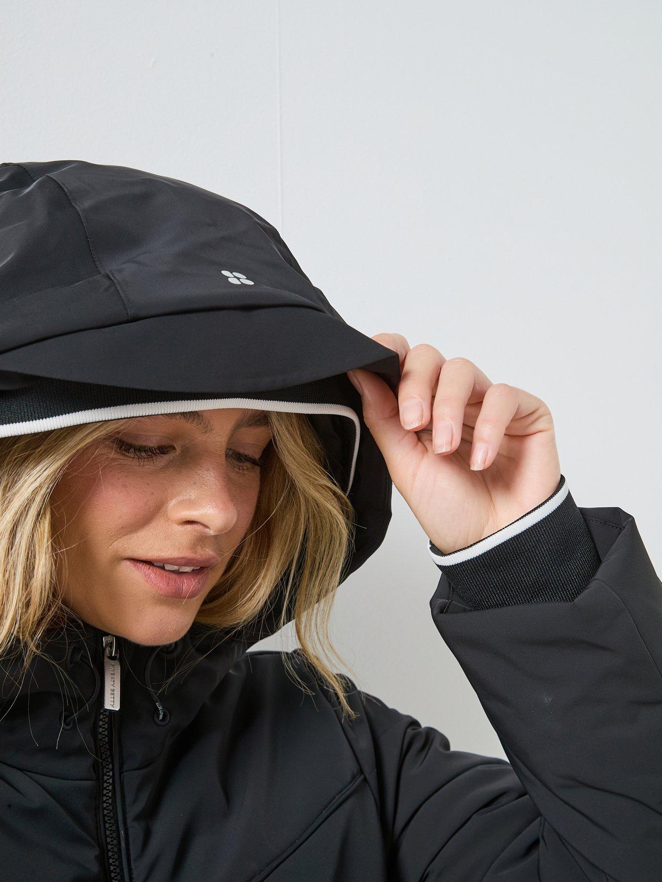 Image 5 of 6 of Sweaty Betty Exploration Water Resistant Chevron Ski Jacket - Black